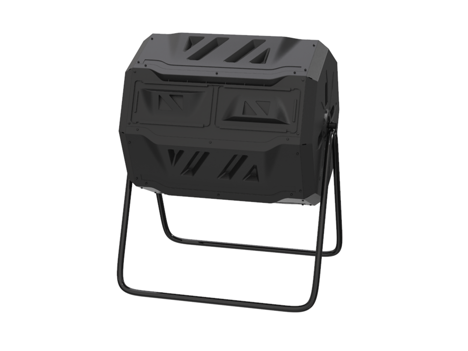 HomGarden Composter Bin 80Gal (300L) Large Composting Tumbler Outdoor,  BPA-Free, Black 