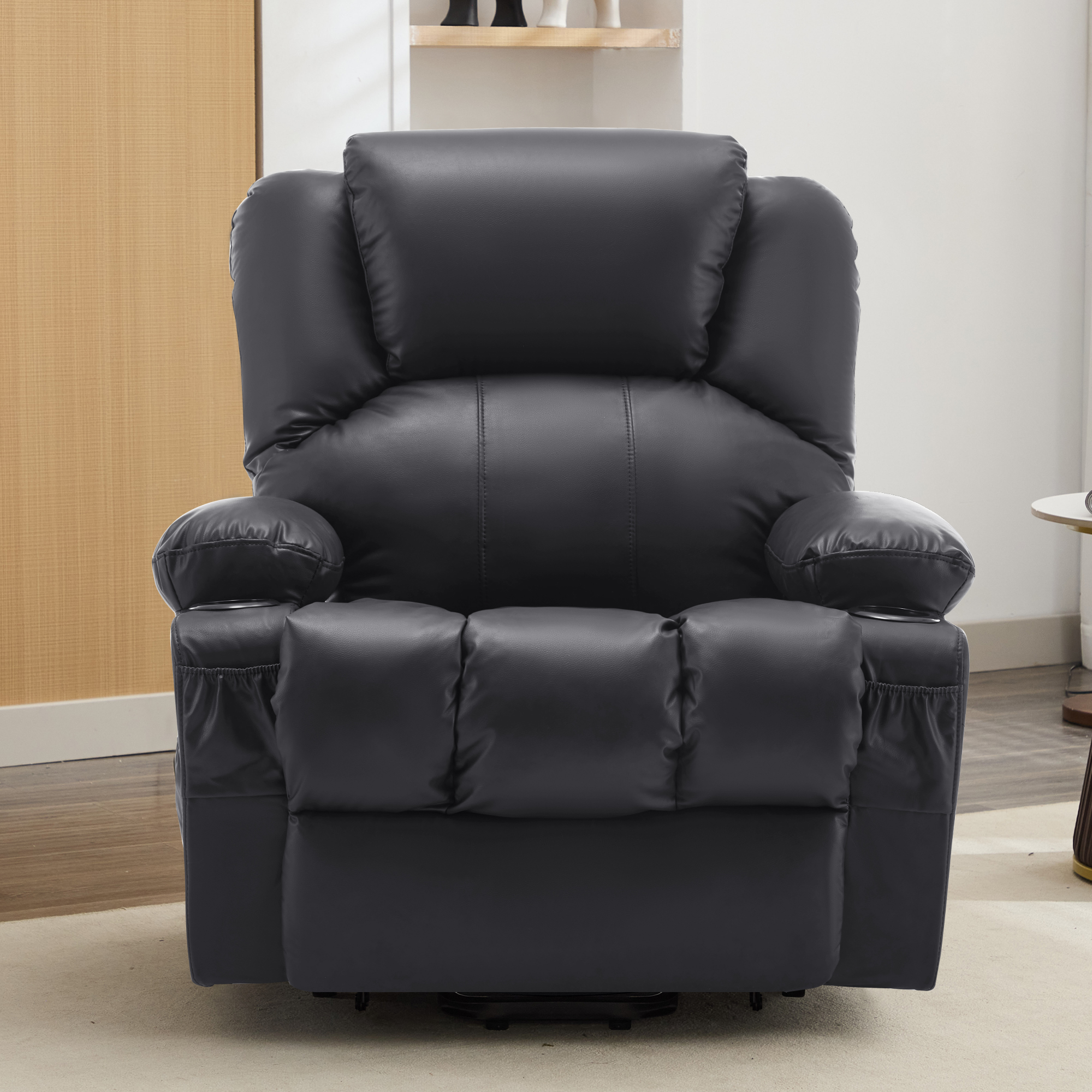thumbnail video image 2 of JONPONY Power Lift Recliner Chair Recliners for Elderly with Heat and Massage Recliner Chair for Living Room with Infinite Position and Side Pocket,USB Charge Port,Black, 2 of 14