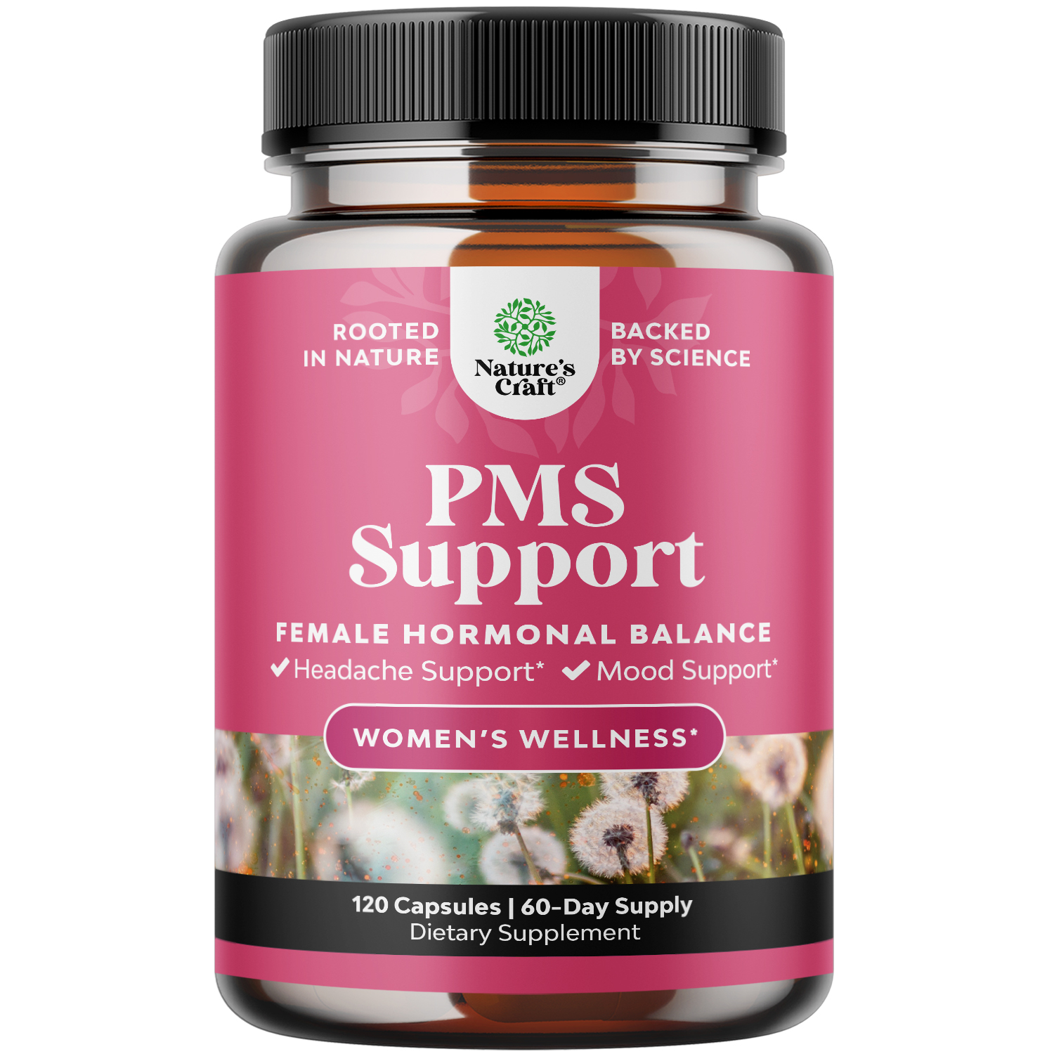 thumbnail video image 2 of Natures Craft PMS Support Supplement, Menopause Relief and Hormone Balance for Women, 120 Capsules, 2 of 8