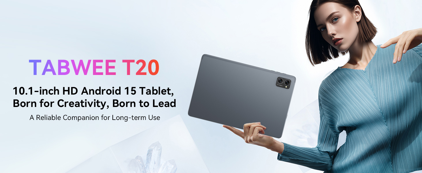 GeminiAI Android 15 タブレット 10.1インチ Tablet 2025 Latest Android 15 Tablets with 10.1 Inch Incell