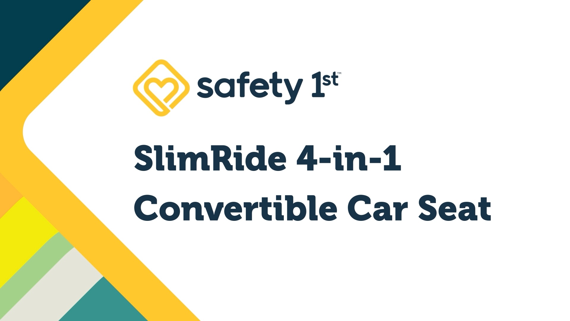 thumbnail video image 2 of Safety 1st SlimRide 4-in-1 Convertible Car Seat, Grey All Day, 2 of 18