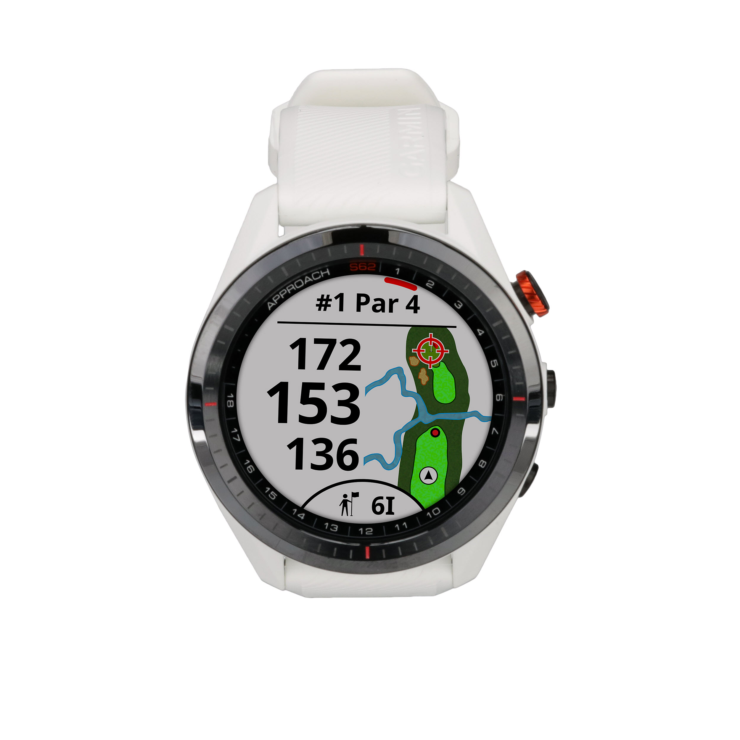 Garmin Approach S62 Premium GPS Golf Watch, White - Walmart.com