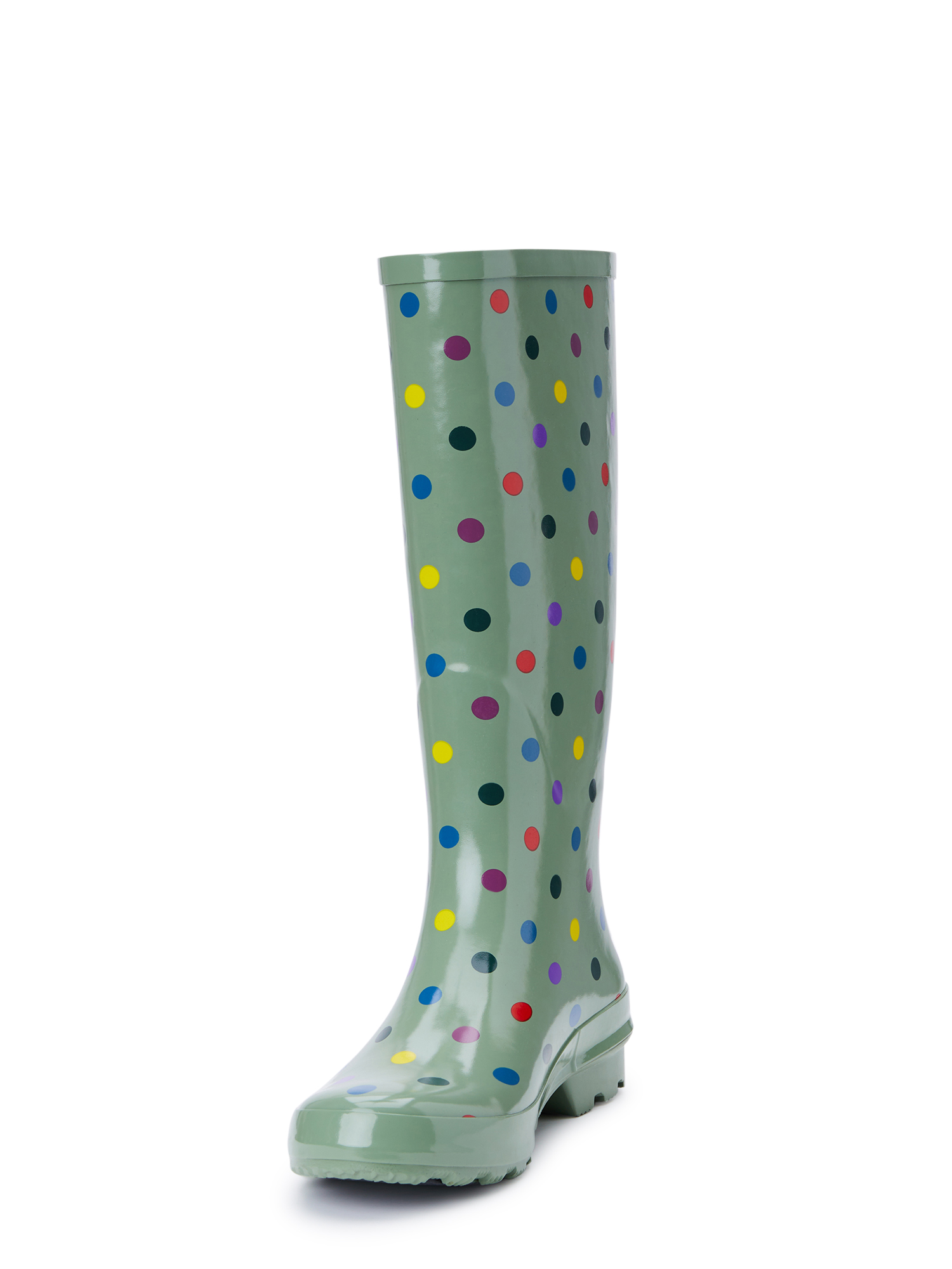 Polka dot 2024 rain boots walmart