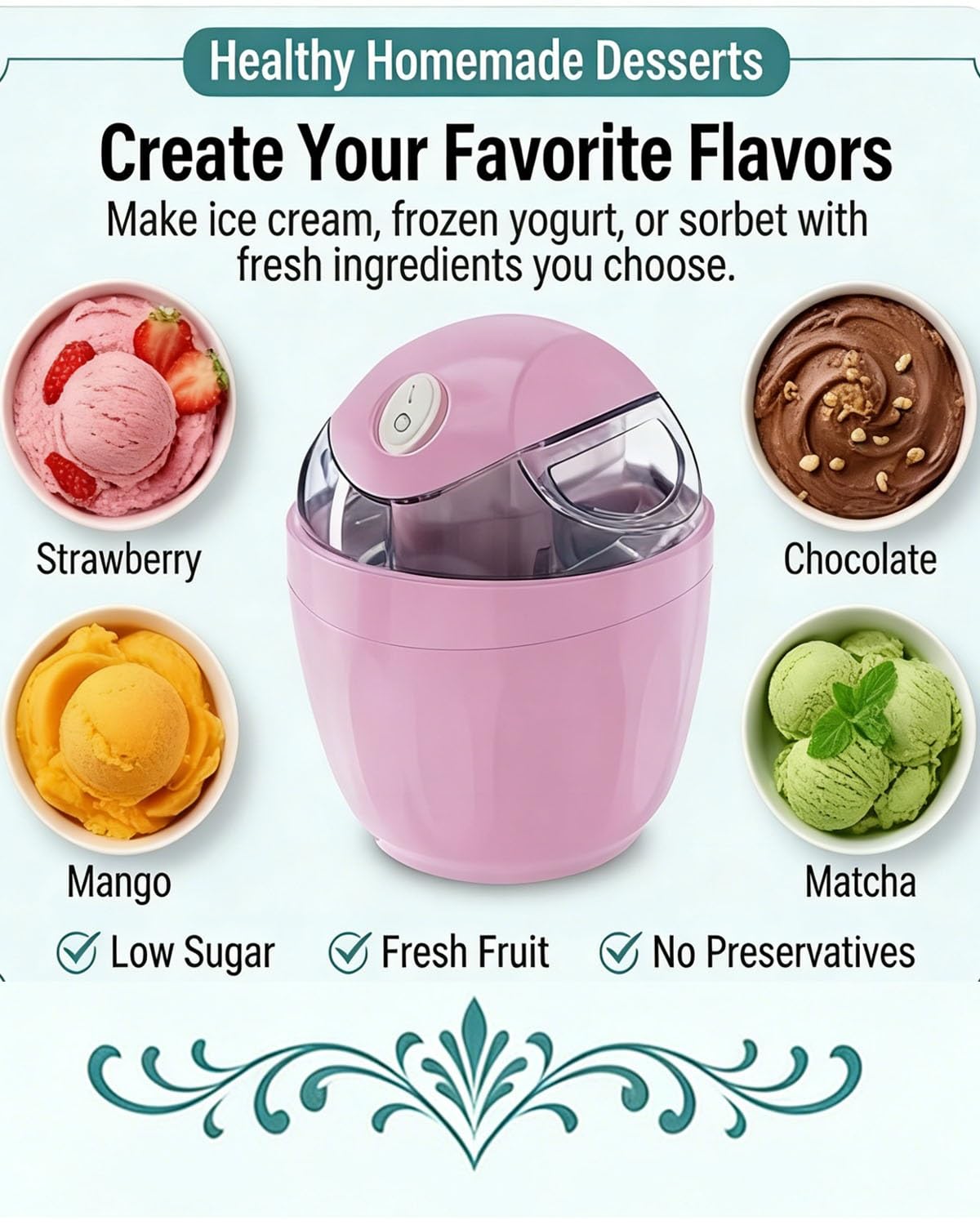 thumbnail video image 2 of Mini Ice Cream Maker For Home, Ice Cream Maker Freezing Mug,Frozen Yogurt,Personal Compact Ice Cream Maker For Family,Party, Dorms, 2 of 8