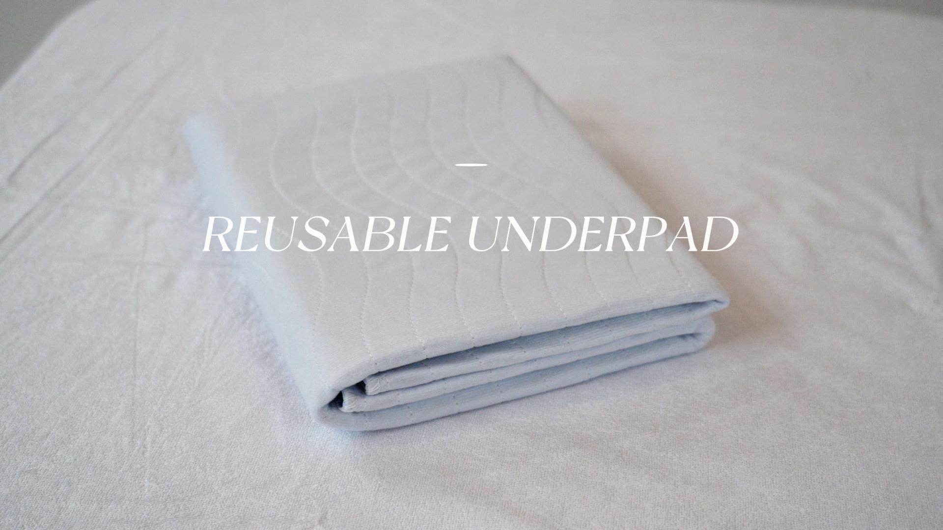 thumbnail video image 2 of GOGREEN (Pack of 2) Waterproof Incontinence Reusable Underpads, Washable & Absorbent Mattress Pad for Potty Training, Adult, Kids, Dogs (34" x 36"), 2 of 8