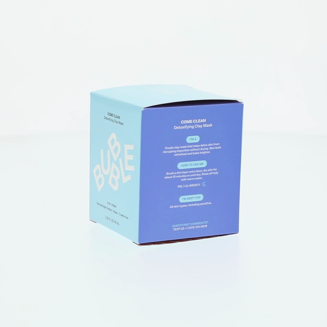 Bubble Skincare Spa Day Facial Kit: Detoxifying Clay Face Mask for