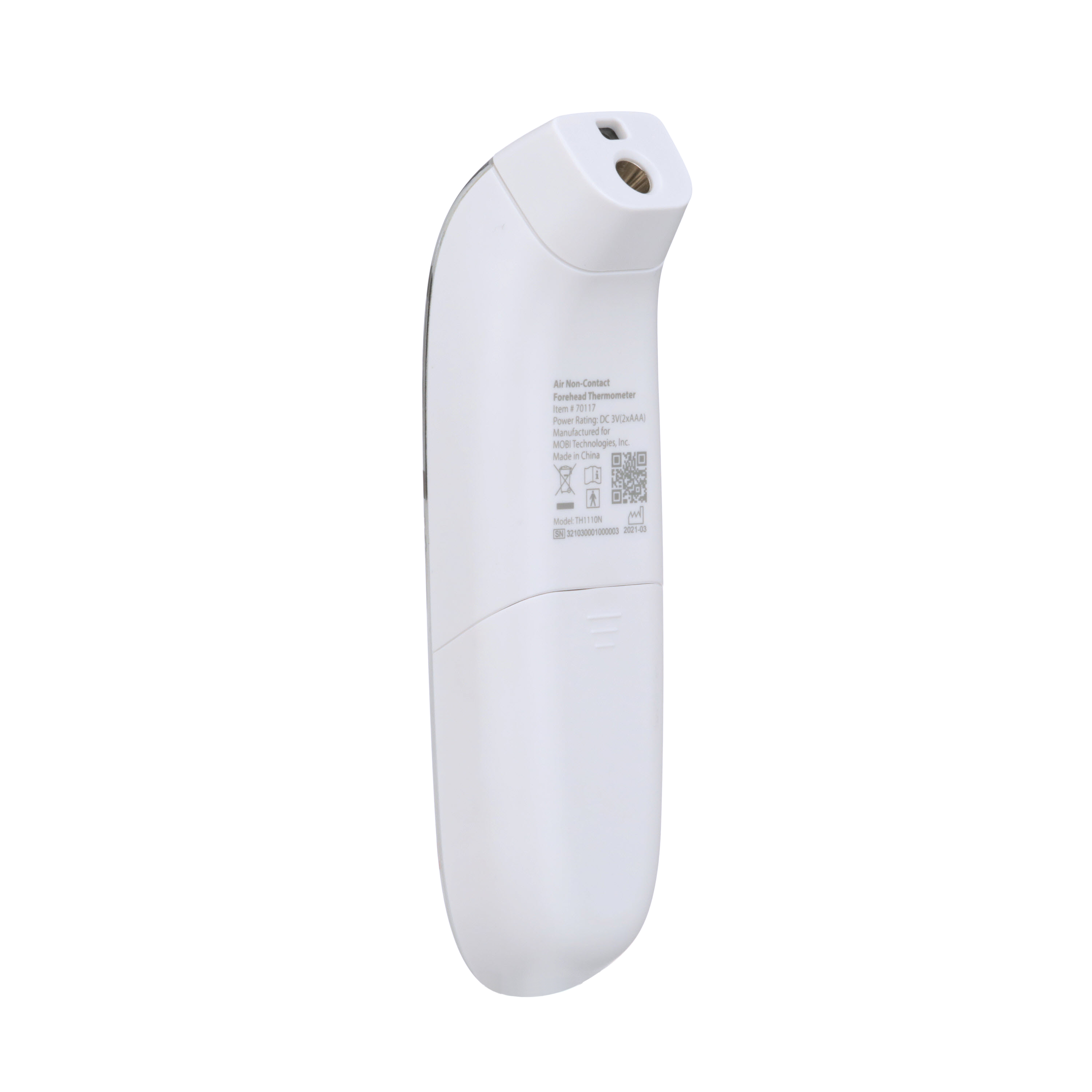 MOBI Air Non-Contact Forehead Thermometer w/ Integrated Distance Sensor,  Smart Medication Reminder & Memory Recall 