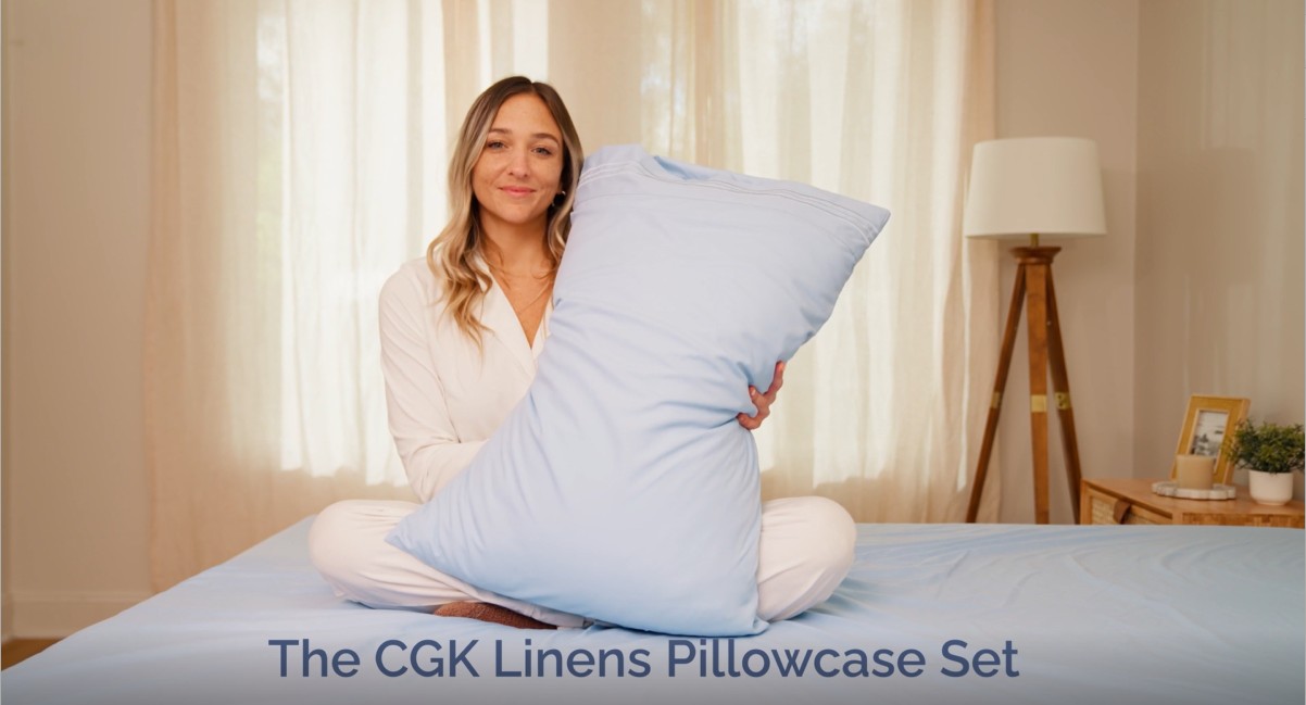 thumbnail video image 2 of CGK Linens Ultra Soft & Comfy Pillowcases Set of 2 - Queen / Standard Size Hotel Quality Breathable 2-Piece Pillow Covers, Yellow, 2 of 5