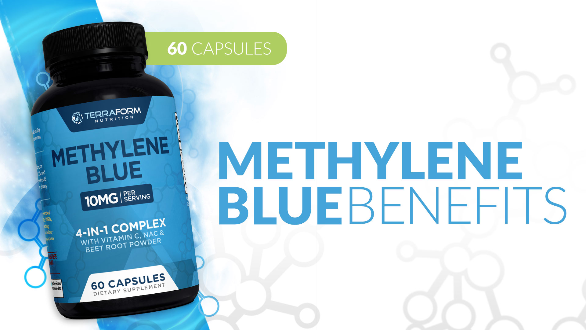 Methylene Blue Capsules 10mg – USP Pharmaceutical Grade Supplement with ...