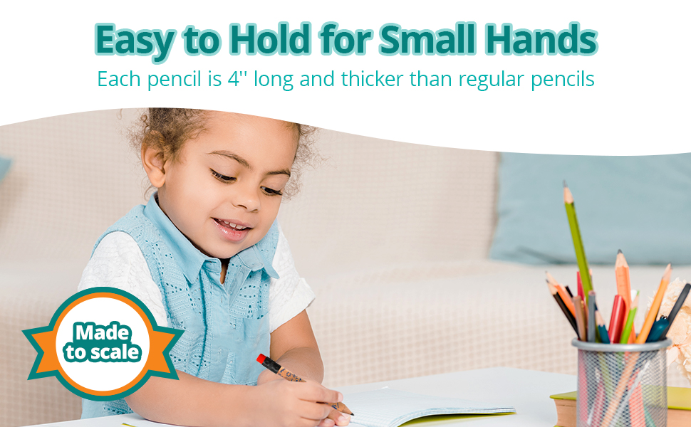 thumbnail video image 2 of Channie's My First Pencil Colorful White 2B Graphite Pre-Sharpened Pencils with Pencil Sharpener, White, 10 Count, 2 Pack, 2 of 7