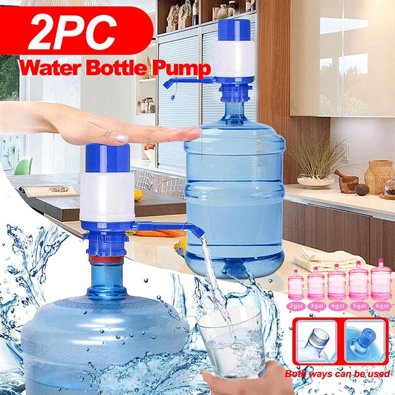 thumbnail video image 2 of Rkxzt Manual Water Bottle Jug Portable Hand Pump Dispenser Camping Drinking Spigot 5-6 Gallon Capacity Collapsible Design Kitchen Utensils Gadgets, 2 of 11