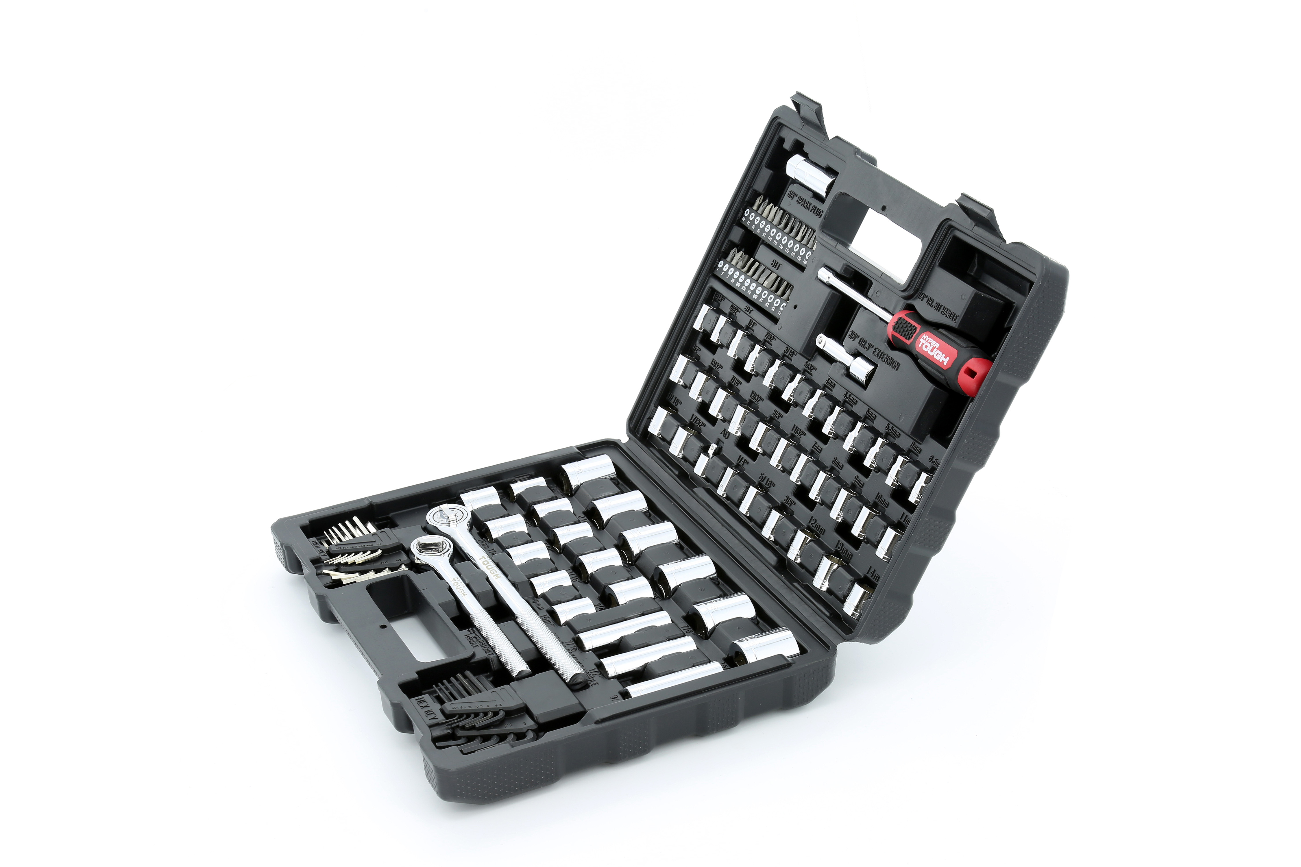 ゴットつコ様 Hyper Tough 107 Piece 1/4, 3/8, 1/2 inch Drive Socket Set