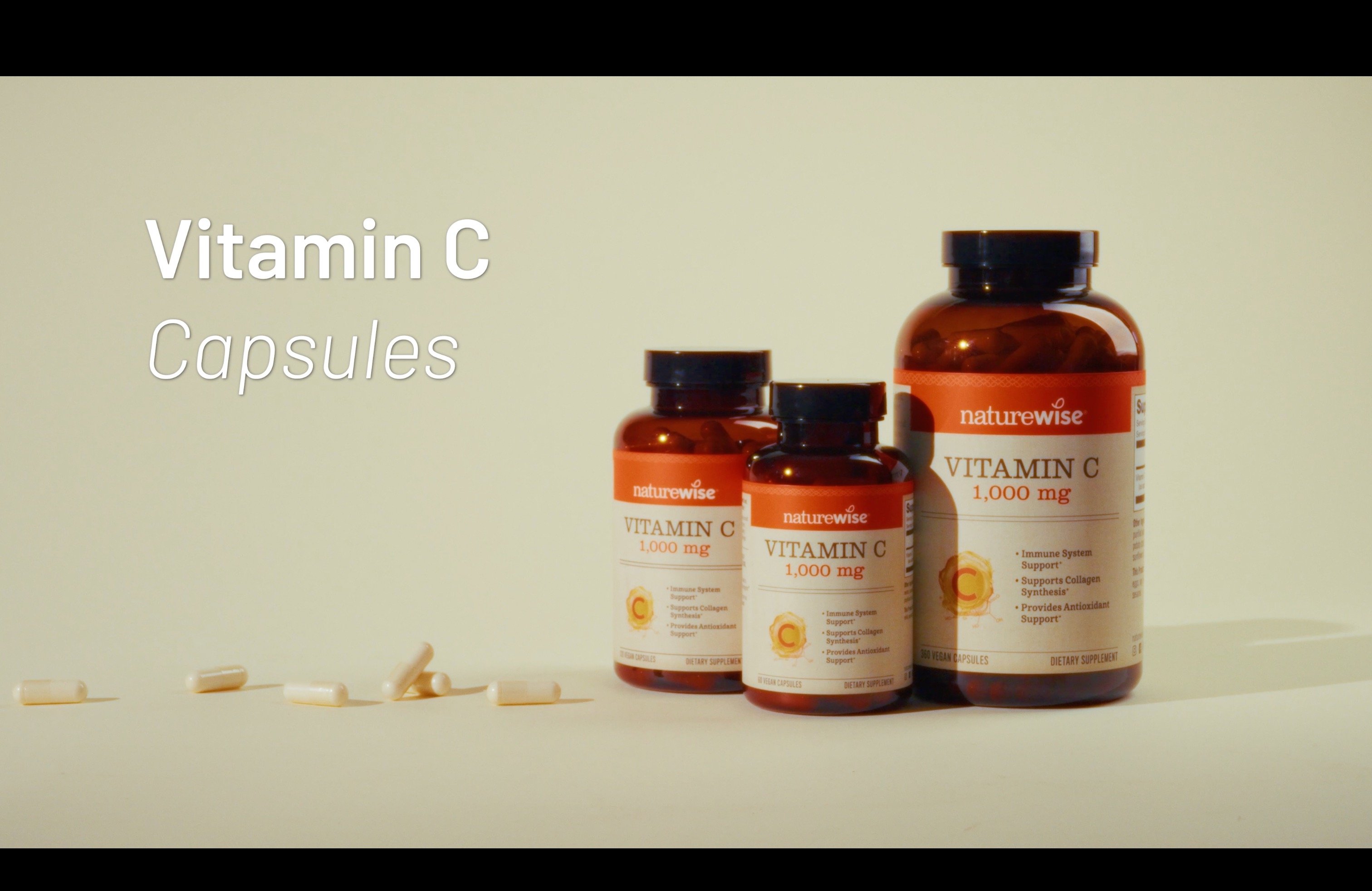 thumbnail video image 2 of NatureWise Vitamin C 1000mg - Extra Strength - Vegan Non-GMO, 60 Capsules[60-Day Supply], 2 of 13