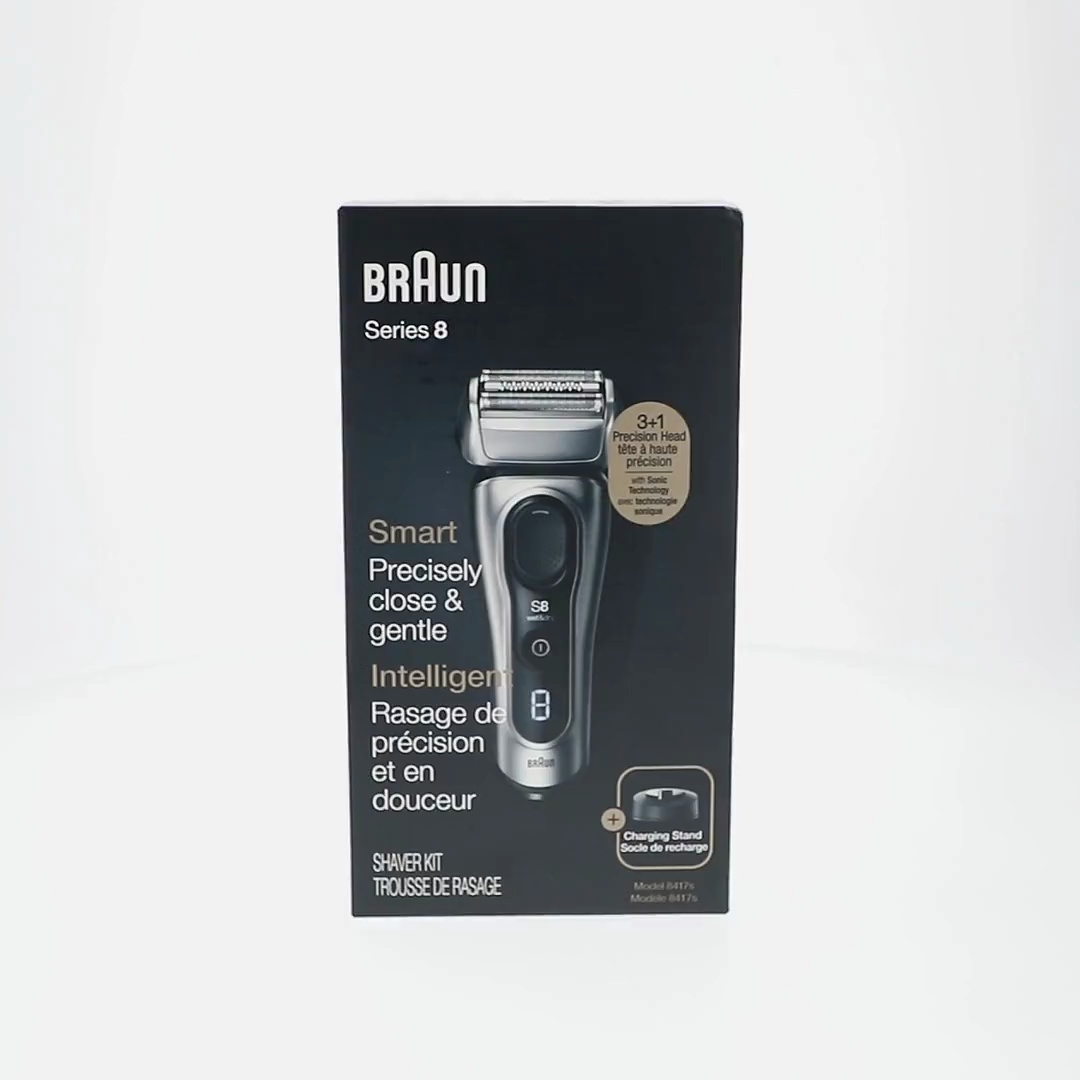 Braun Series 8 8417s Electric Razor: Men's Rechargeable Wet Dry