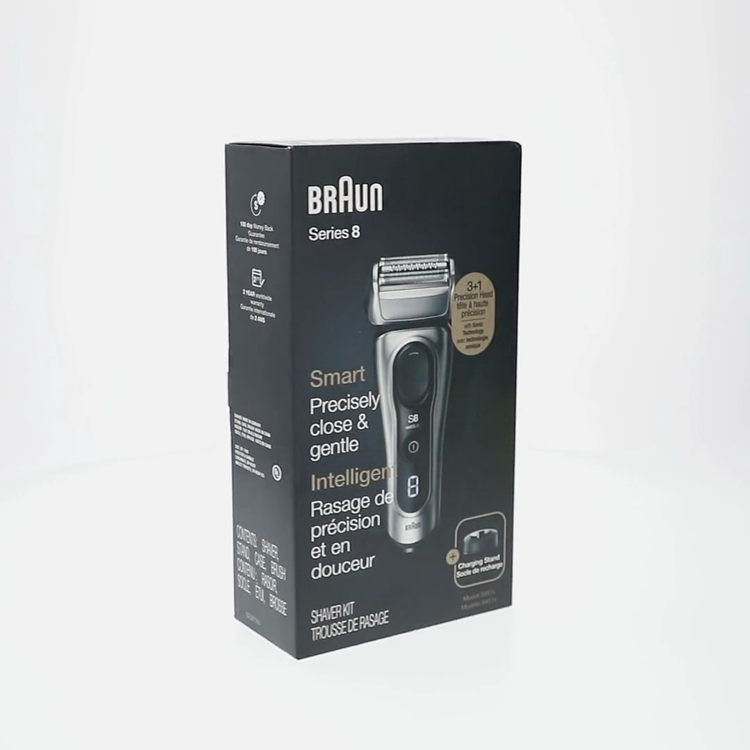 Braun Series 8 8417s Electric Razor: Men's Rechargeable Wet Dry