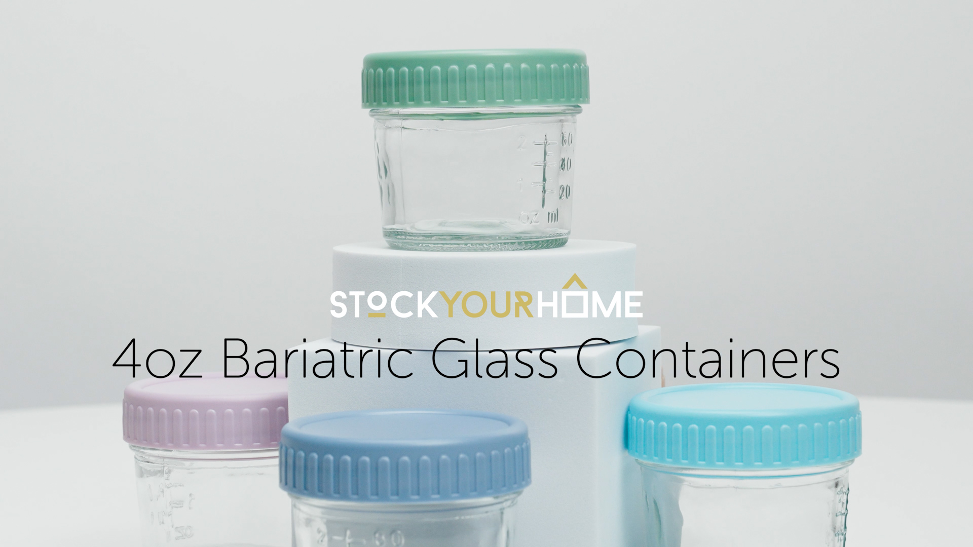 Stock Your Home Glass Bariatric Portion Control Containers (6 Pack), 4 ...