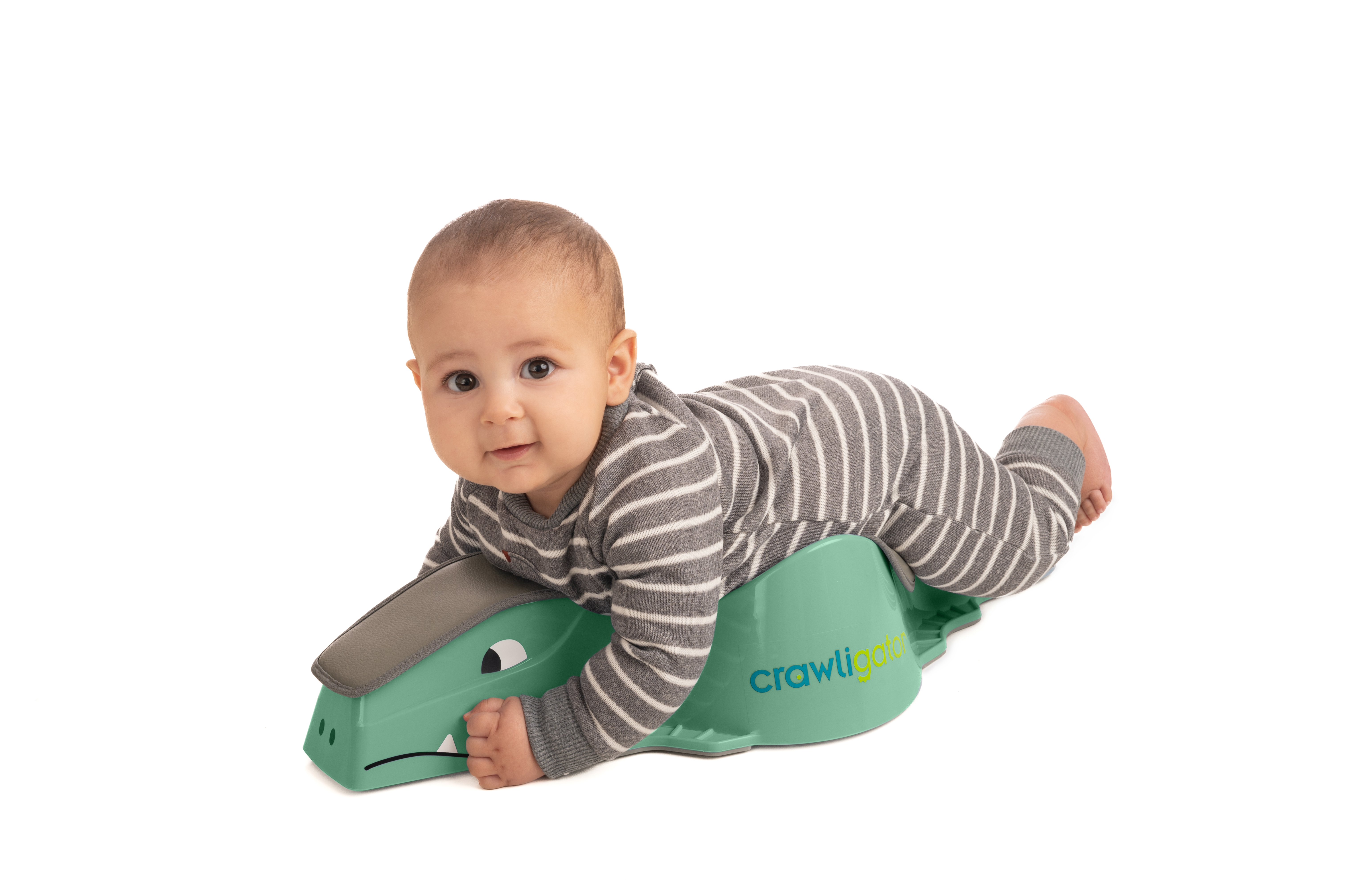 thumbnail video image 2 of Crawligator tummy-time toy for infants provides mobility and crawling movement, 2 of 8