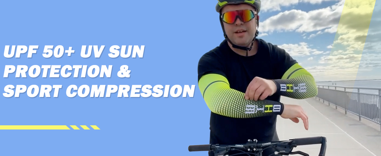 thumbnail video image 2 of beister UV Sun Protection Cooling Sleeves Arm Sleeves Men Women Cycling, 2 of 6