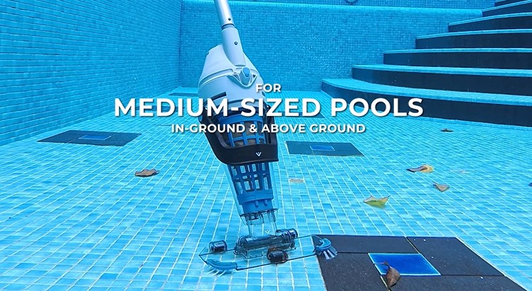 thumbnail video image 2 of Kokido 2026 XTROVAC 510 Rechargeable Handheld Pool Vacuum, Cordless, Optimized Suction, 90 Mins, for In-Ground and Above Ground Pools, 2 of 15