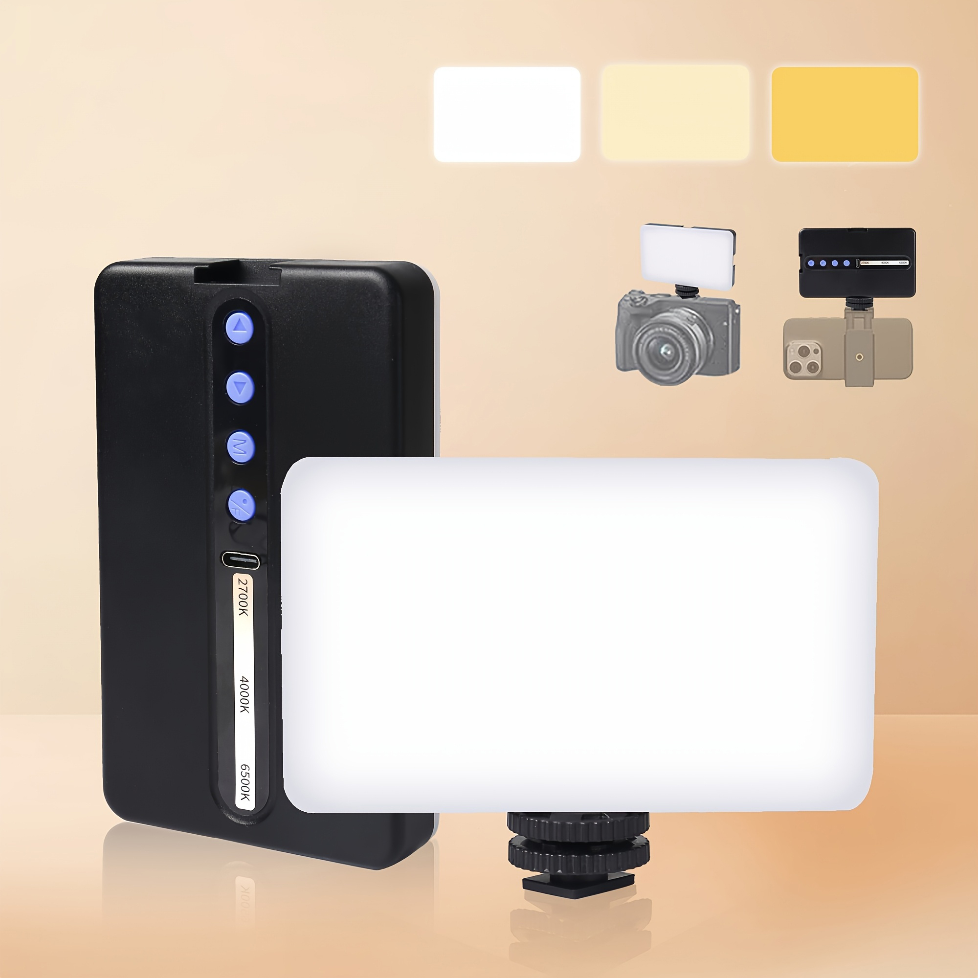 thumbnail video image 2 of ZOMEI 95 LED Selfie Light for iPhone, Portable 1800Mah Rechargeable Video Light, for Camera, Laptop,TikTok,Makeup, 2 of 15