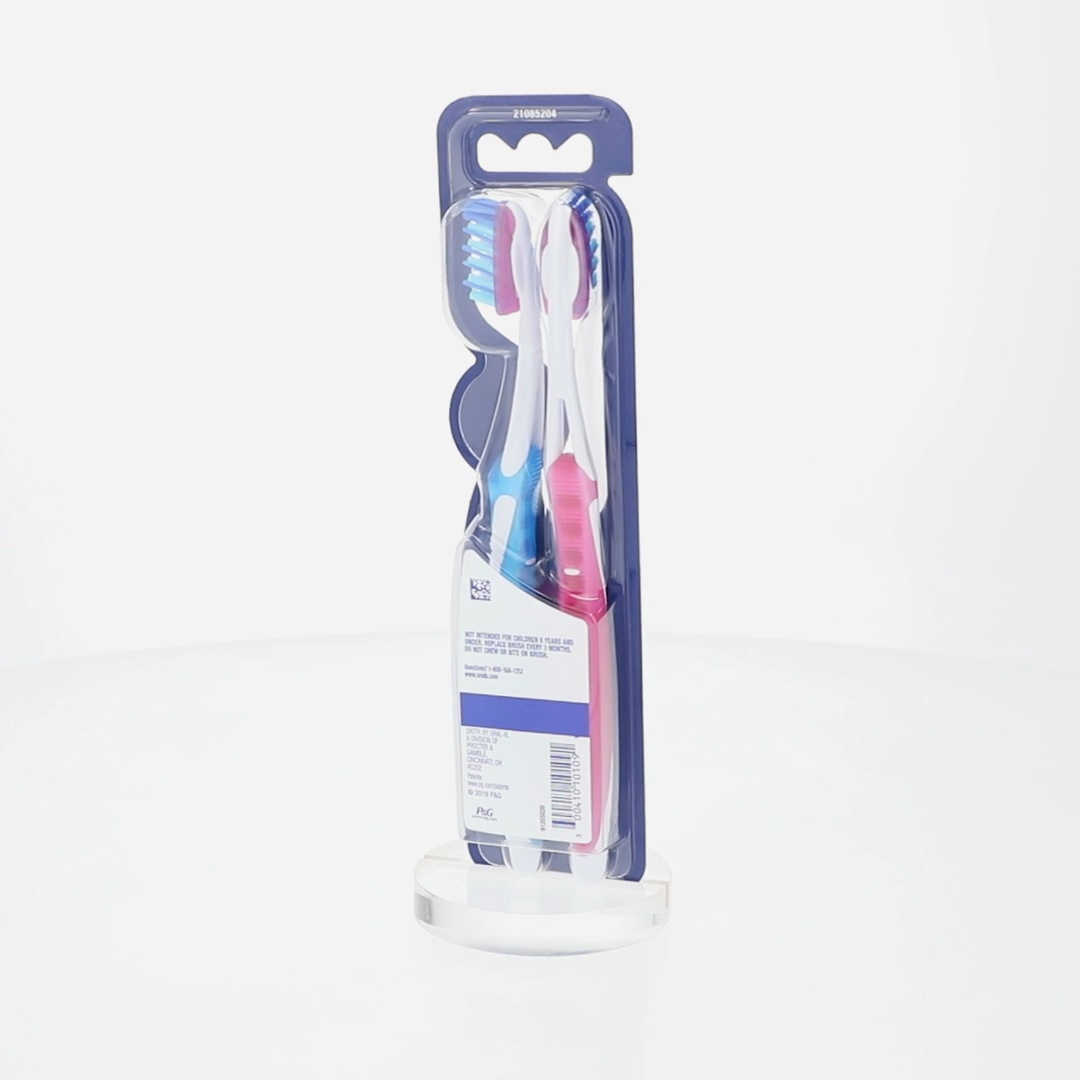 Oral-B Toothbrush Pack, Pro Whitening Manual Toothbrush, Medium