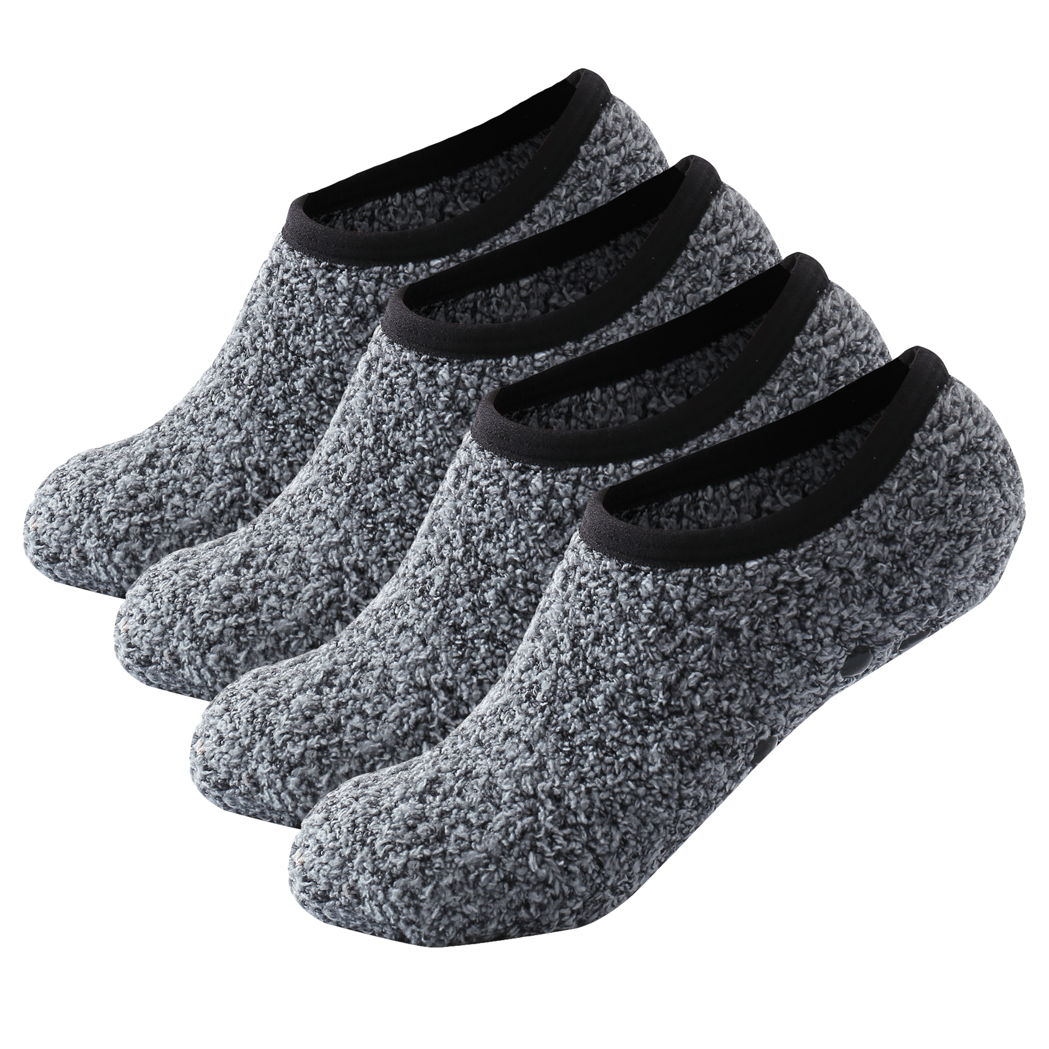 thumbnail video image 2 of SKOLA Cozy Winter Fuzzy Women Socks Grip Slippers Fluffy House Non Skid Microfiber Socks, 2 of 11