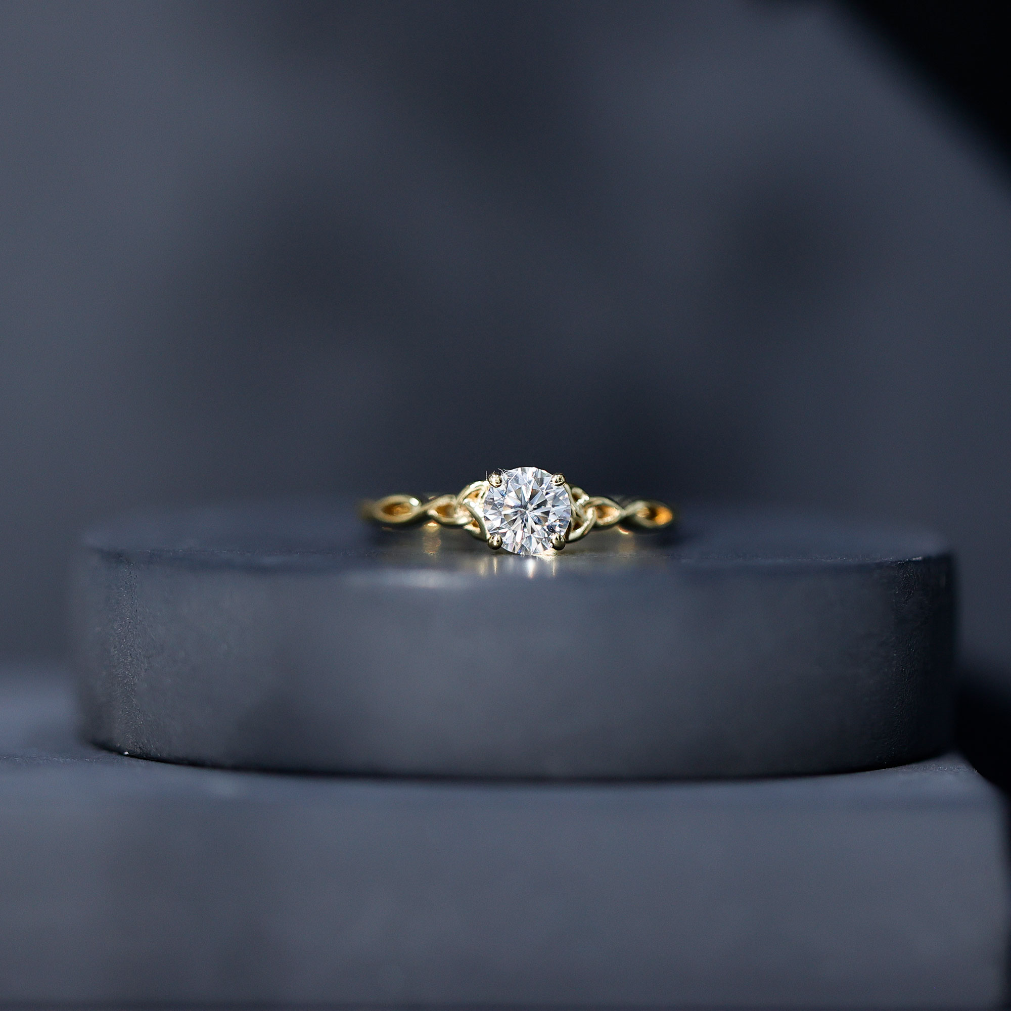 thumbnail video image 2 of Rosec Jewels Certified Moissanite Promise Ring for Women - Celtic Knot Ring - D-VS1 Quality - Ready to Gift for Valentines, 10K White Gold, US 12.50, 2 of 8
