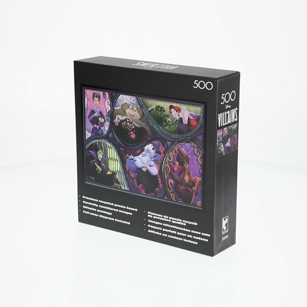 Ceaco Noir Select Disney Villains Pets 500-Piece Interlocking
