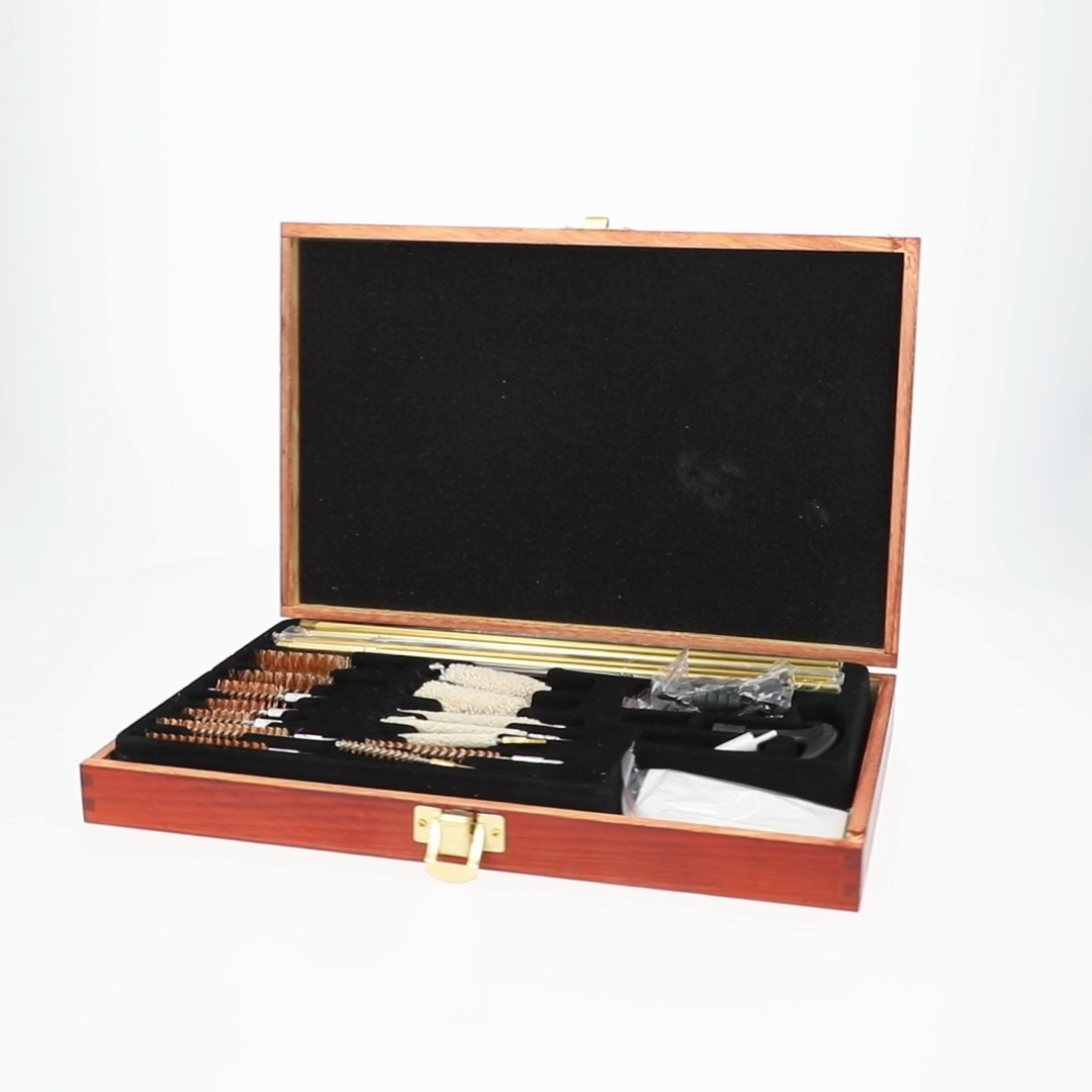 Gunmaster 42 Piece Deluxe Universal Cleaning Kit in Wood Case