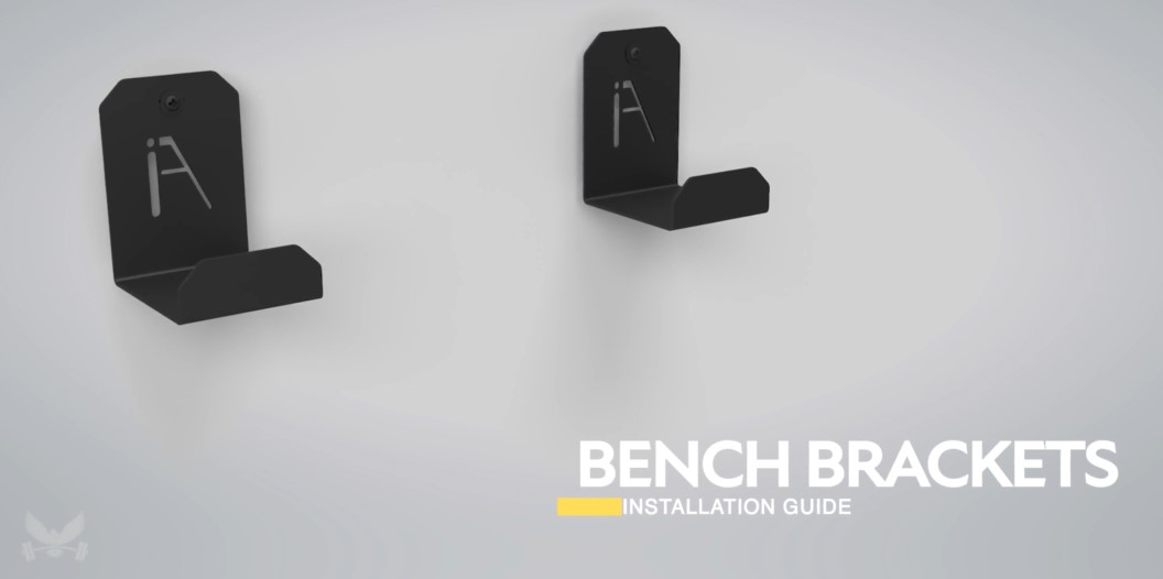 thumbnail video image 2 of Iron American Multi-Purpose Gym Storage Wall Brackets, 2 of 7