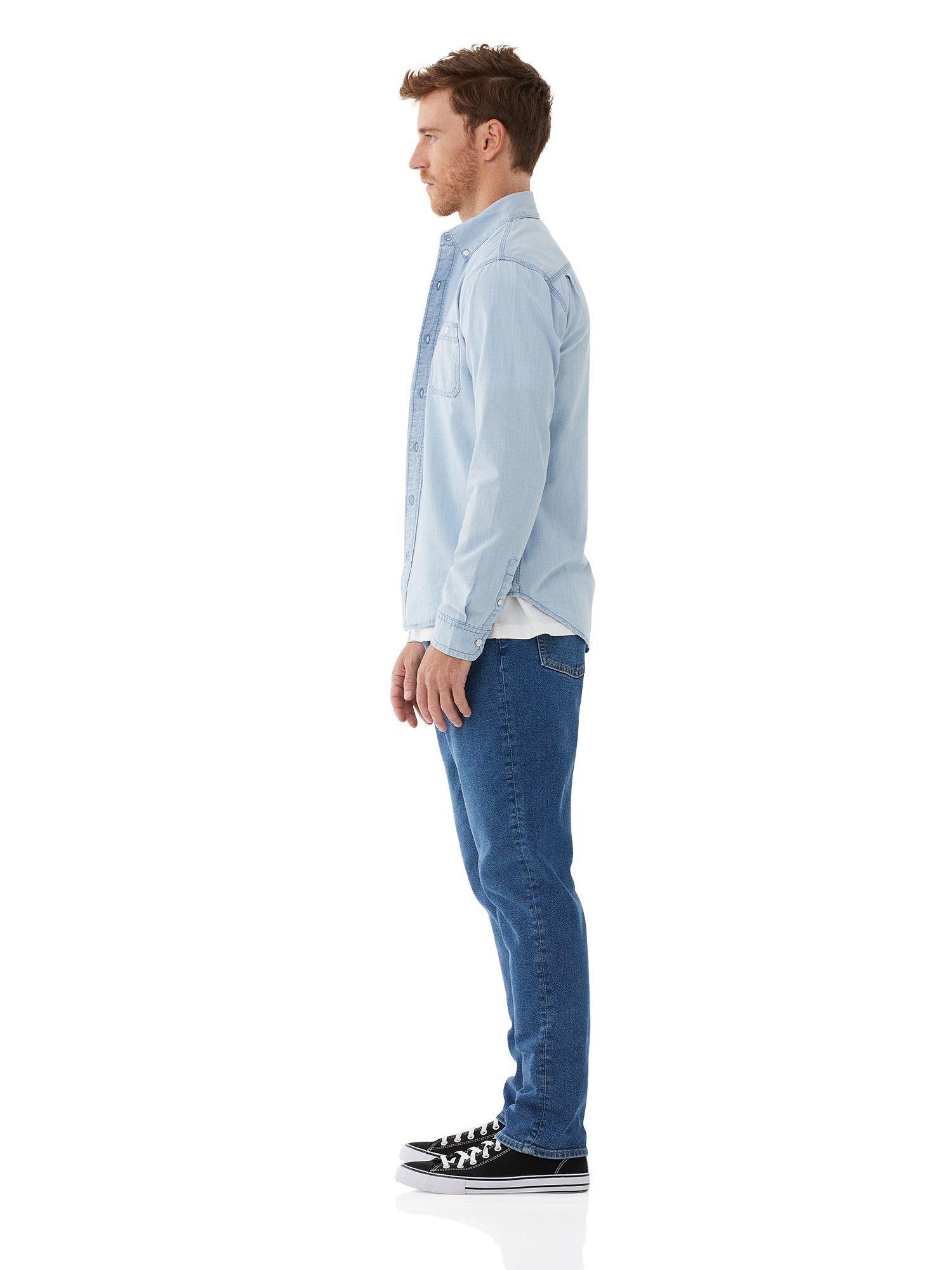 Fitted Sky Blue Denim Shirt (slim Fit) Price in Pakistan - View Latest  Collection of Formal Shirts