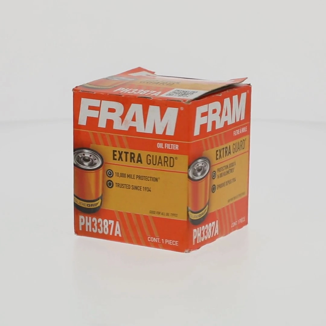 3 pack) FRAM Extra Guard Oil Filter, PH3387A, 10K Miles
