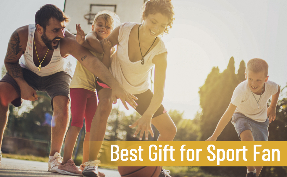 thumbnail video image 2 of KeyStyle Number Necklace for Men Women Athletes Sports Number Chain Necklace Birthday Jewelry Valentine's Day Gift for Men, 2 of 9