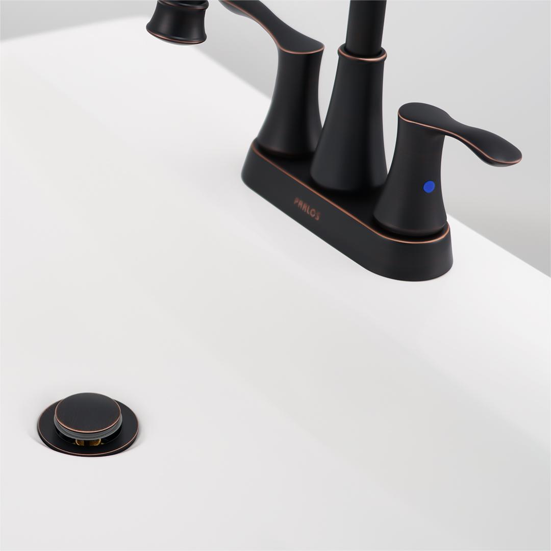 thumbnail video image 2 of PARLOS Bathroom Sink Drain Without Overflow, Oil Rubbed Bronze, 2 of 8