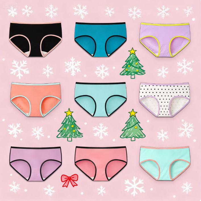 thumbnail video image 2 of INNERSY Teen Girls' Underwear Cotton Briefs Black Girls Panties 6-Pack(10-12 Years,Safari Fun), 2 of 8