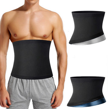 thumbnail video image 2 of SNOWSONG Girdle for Men, Sweat Waist Trainer Corset Mens Waist Slimming Waist Belt Fitness Belt, Waist Trainer, Mens Corset, Mens Body Shaper Silver S, 2 of 5