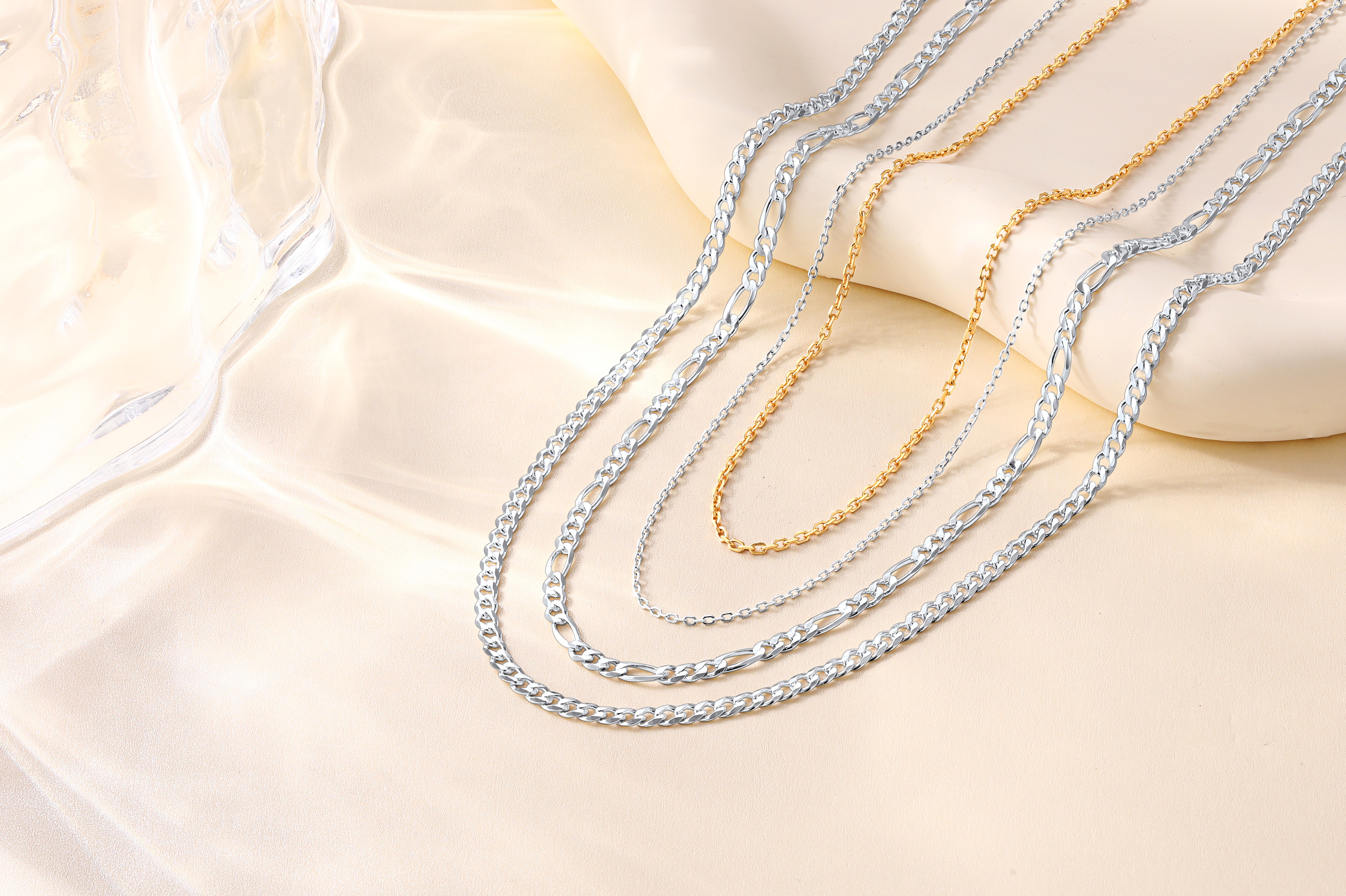 thumbnail video image 2 of Suplight Silver Chain for Women 925 Sterling Silver Necklace 1.5MM Sturdy Thin Chain for Women Gift, 2 of 9