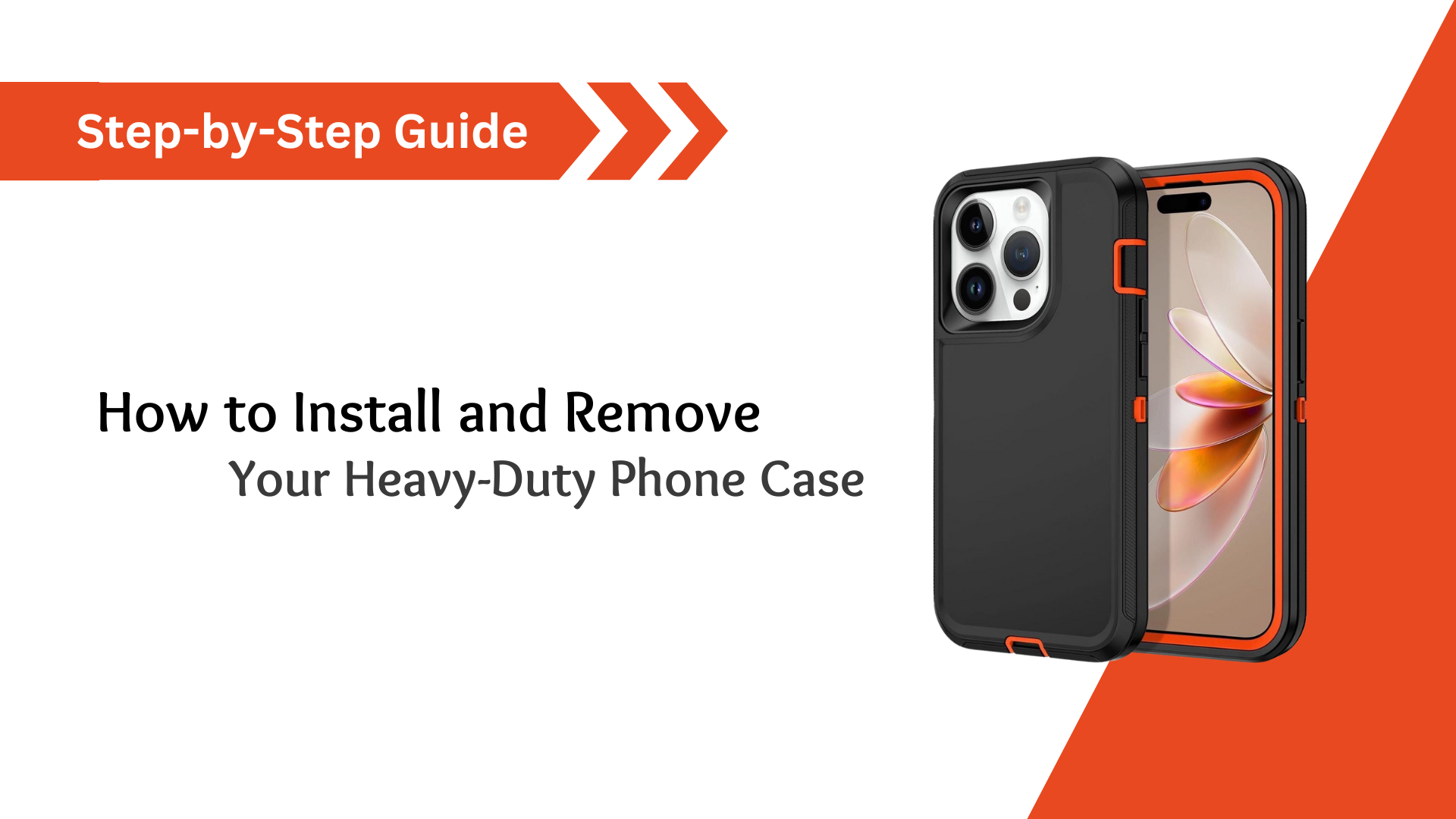 thumbnail video image 2 of Entronix Heavy Duty Case for iPhone 13 Pro Max Shockproof Triple Layer Rugged Case, Black, 2 of 11