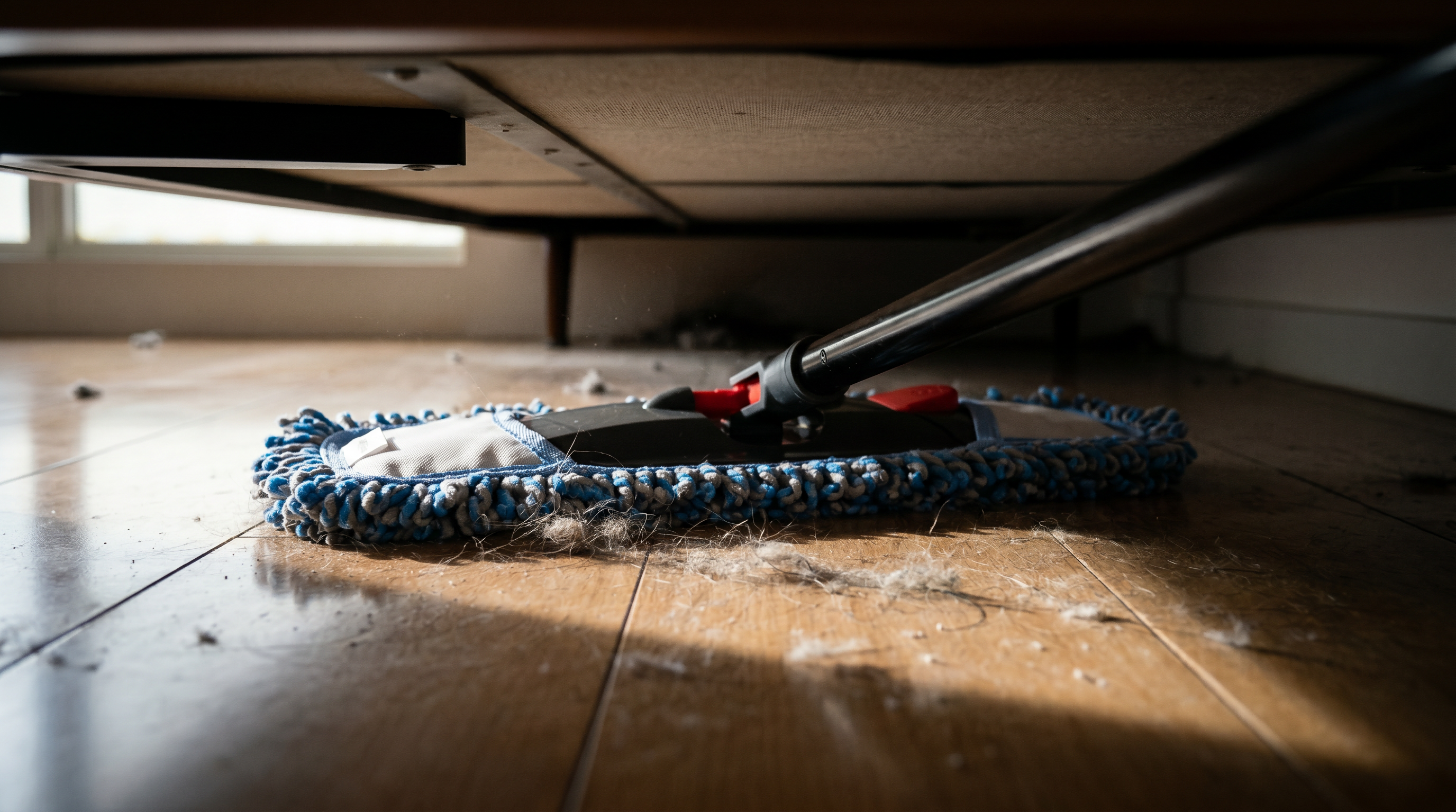 thumbnail video image 2 of Eyliden Microfiber Dust Flat Mop for Hardwood Floors with a Extra Chenille Refill, Dry & Wet, 2 of 9