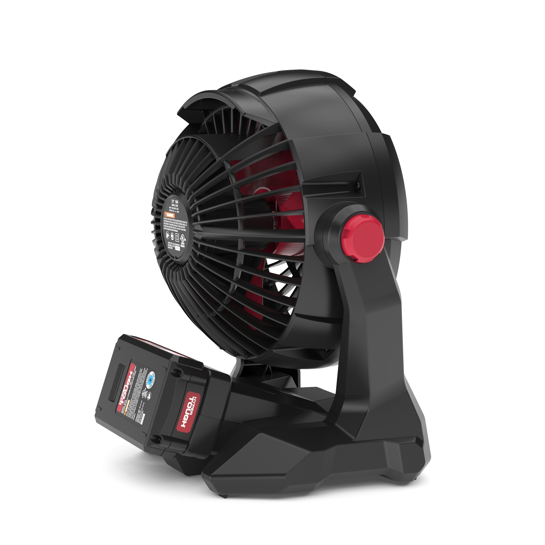 Hyper Tough 7.5 in. Cordless Fan with Hybrid Power, C1005 