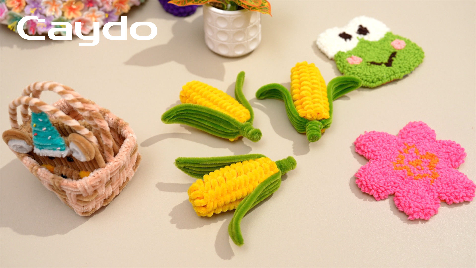 thumbnail video image 2 of 20 Pieces Extra Thick Pipe Cleaners Craft Supplies 10 Colors Soft Chenille Stems for Kids Art Craft DIY Projects Creative Decoration (30 mm x 12 Inch), 2 of 8