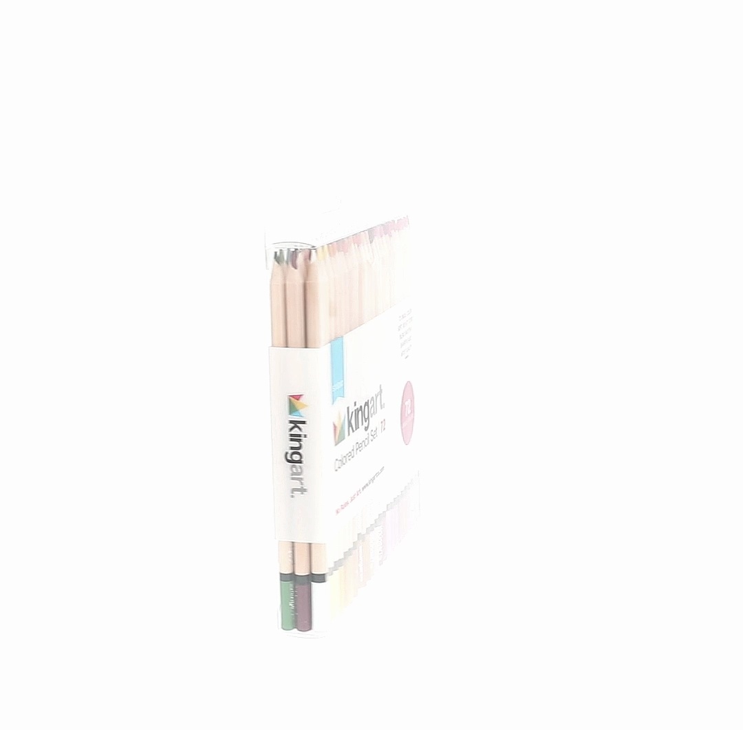 KINGART Studio Colored Pencils Set – 72 Soft Wax-Based Cores for