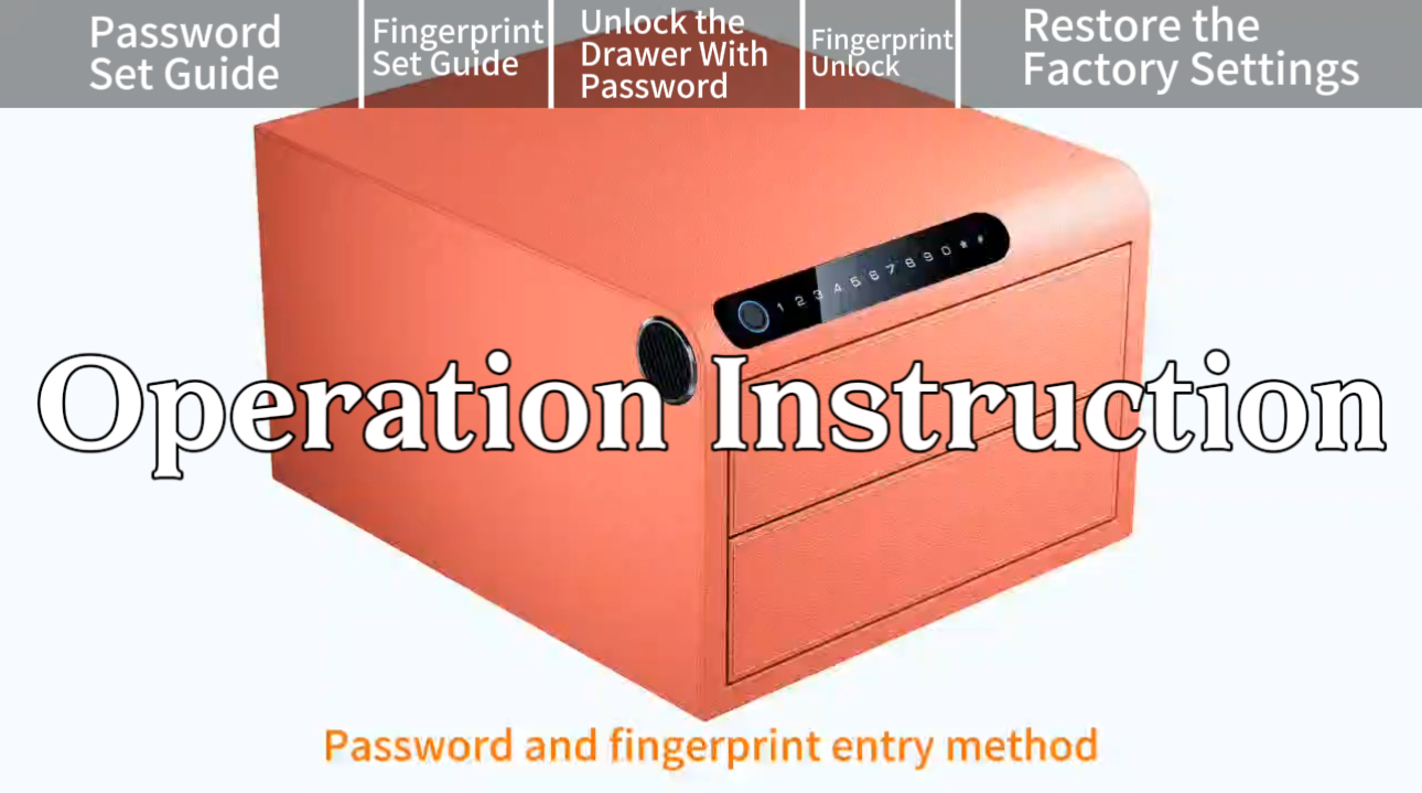 thumbnail video image 2 of Cabinet Safes for Home Store Nightstand Jewelry Handgun Organizer, 2 of 10