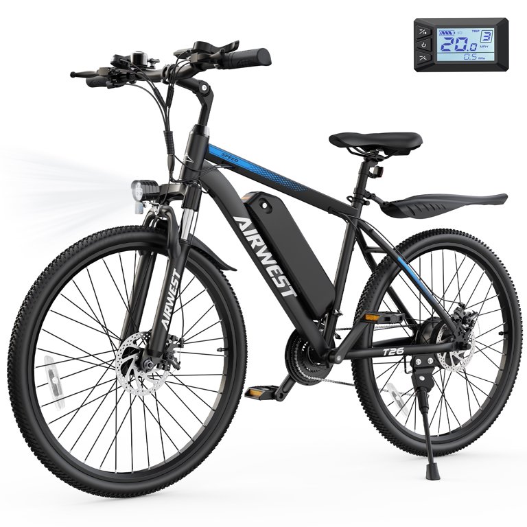 VARUN Electric Bicycle - 26 Inch Electric Bike for Adults - 500W 25MPH Electric Bikes Equipped with 48V 7.8AH Removable Lithium Battery - 21 Speed Gear & Front and Rear Disc Brake Shock Absorption