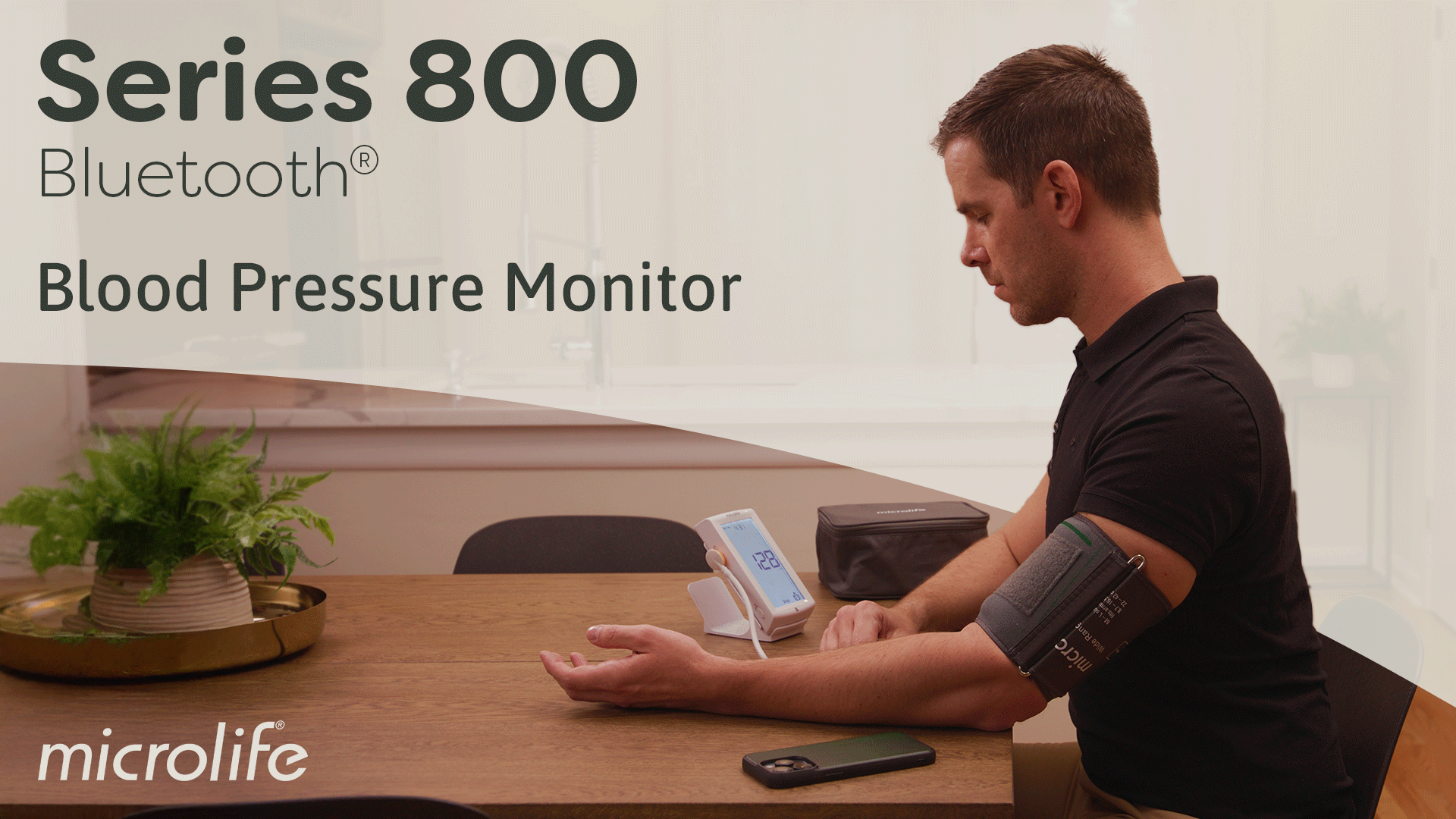 thumbnail video image 2 of Microlife Series 800 Bluetooth Upper Arm Blood Pressure Monitor, Touchscreen, 2 Users, Health App, 2 of 7
