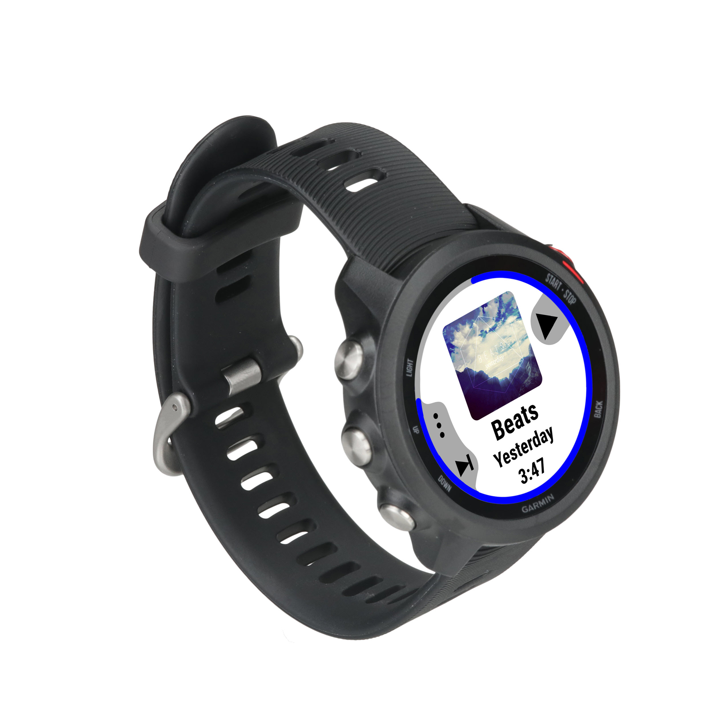 Garmin Forerunner 245 Music - Montre connectée avec bracelet - silicone -  eau - taille du poignet : 127-204 mm - affichage 1.2 - Bluetooth, Wi-Fi,  ANT+ - 38.5 g