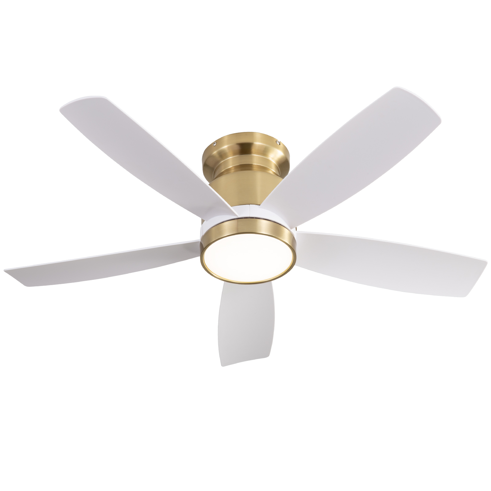 thumbnail video image 2 of Sofucor 42" Gold Farmhouse Ceiling Fans with Light and Remote, 6-Speed for Bedroom, Living Room, Indoor, 2 of 12