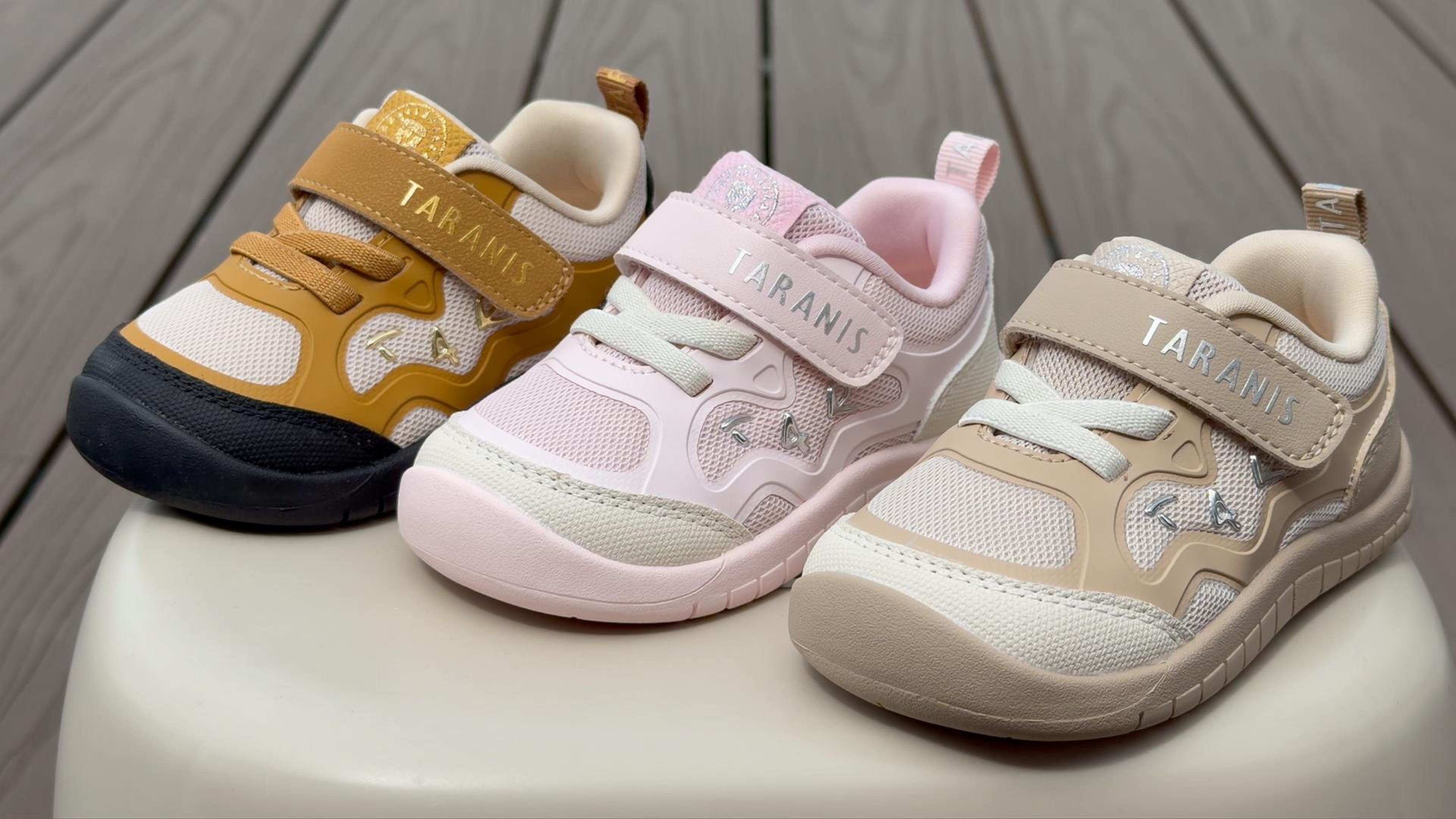thumbnail video image 2 of TARANIS Wide Toe Toddler Shoes for Boys Girls, Closed Toe Sneakers with Flexible Design, 2 of 9