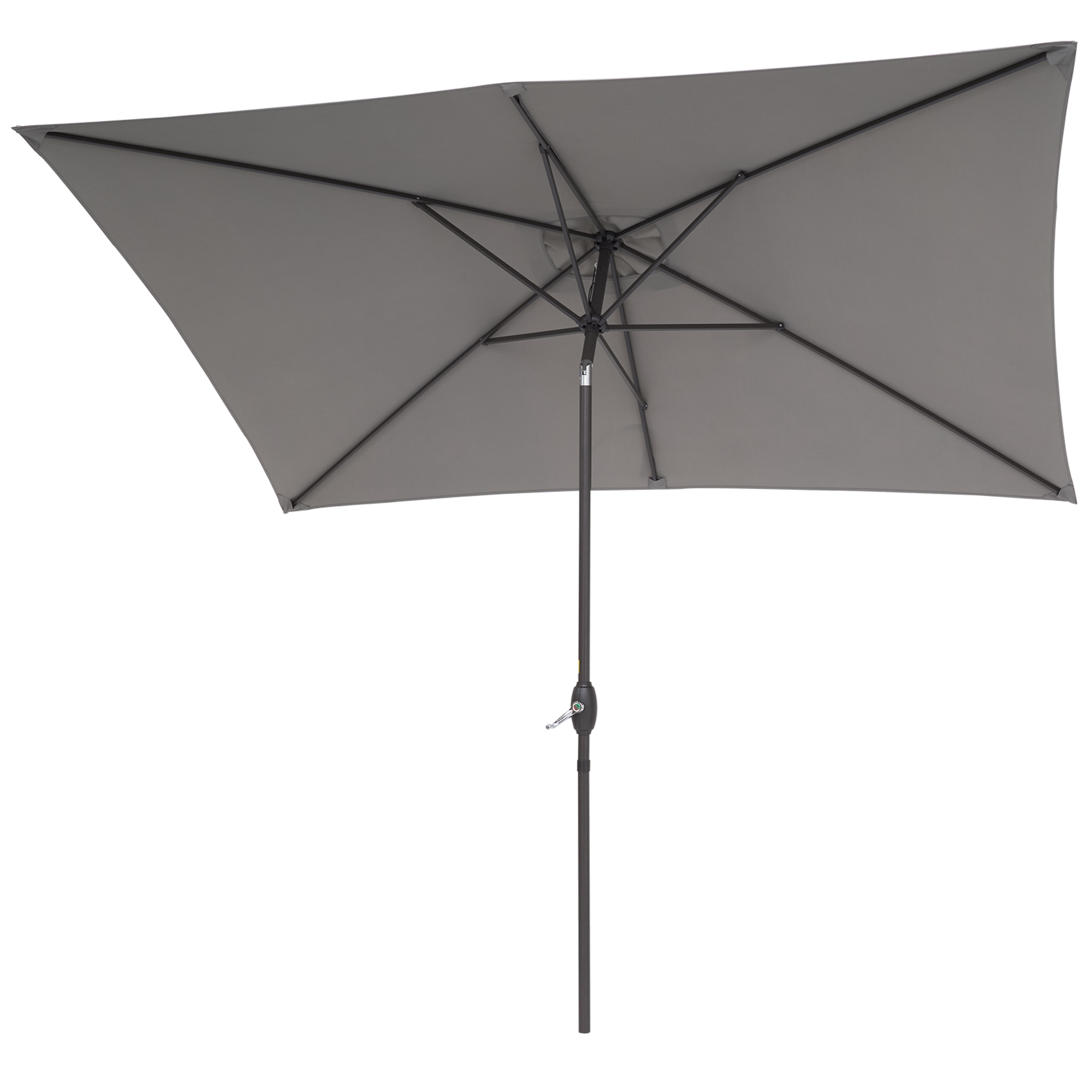 thumbnail video image 2 of ACEGOSES 10 x 6.5ft Outdoor Patio Table Umbrella with Non-Fading canopy for Garden and Yard,Gray, 2 of 8