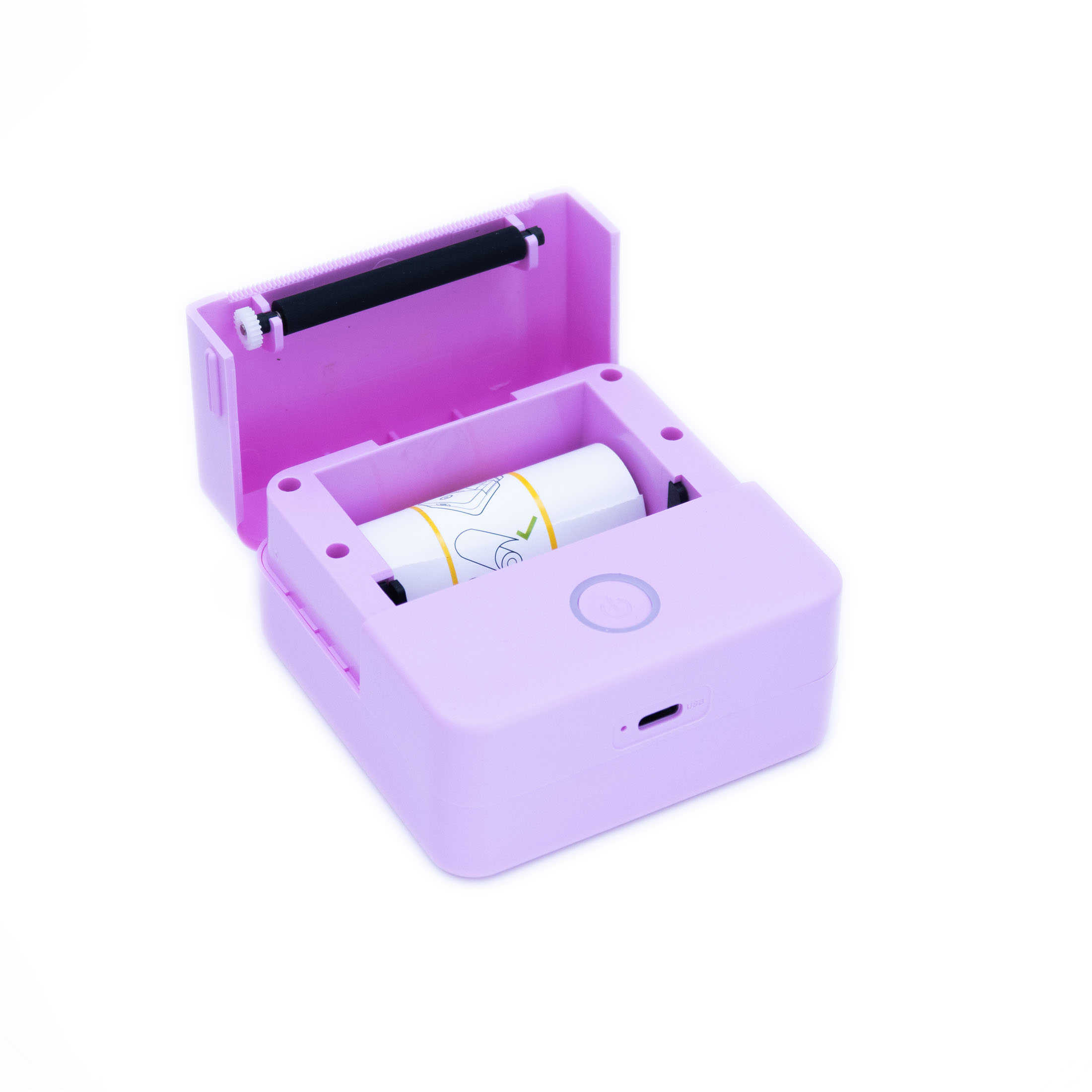 Wireless Mini Portable Thermal Printer Label Maker, Paper Included for  Android and iOS Phone, Purple 